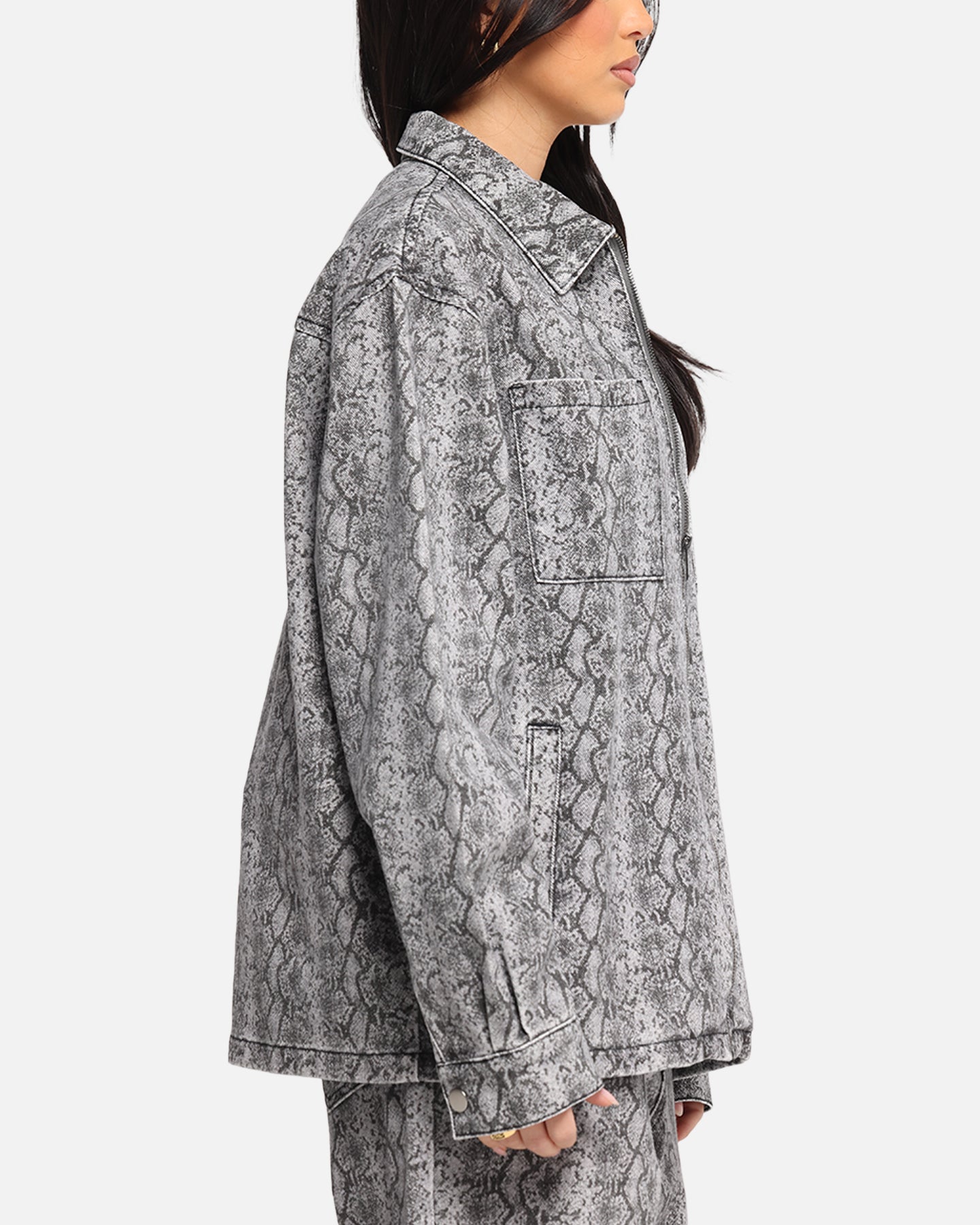 XXIII Snake Skin Jacket Black Snake Print