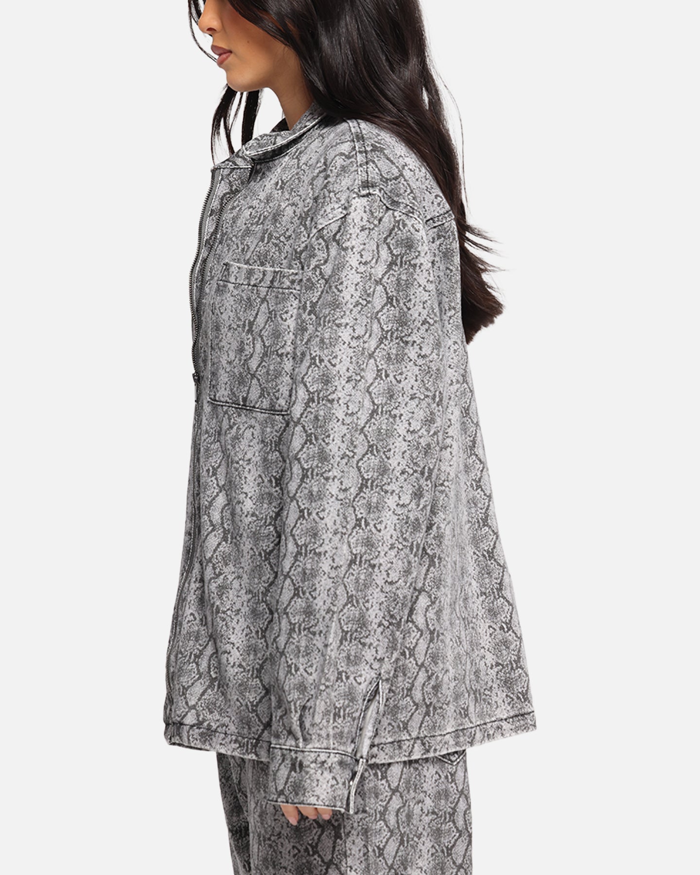 XXIII Snake Skin Jacket Black Snake Print