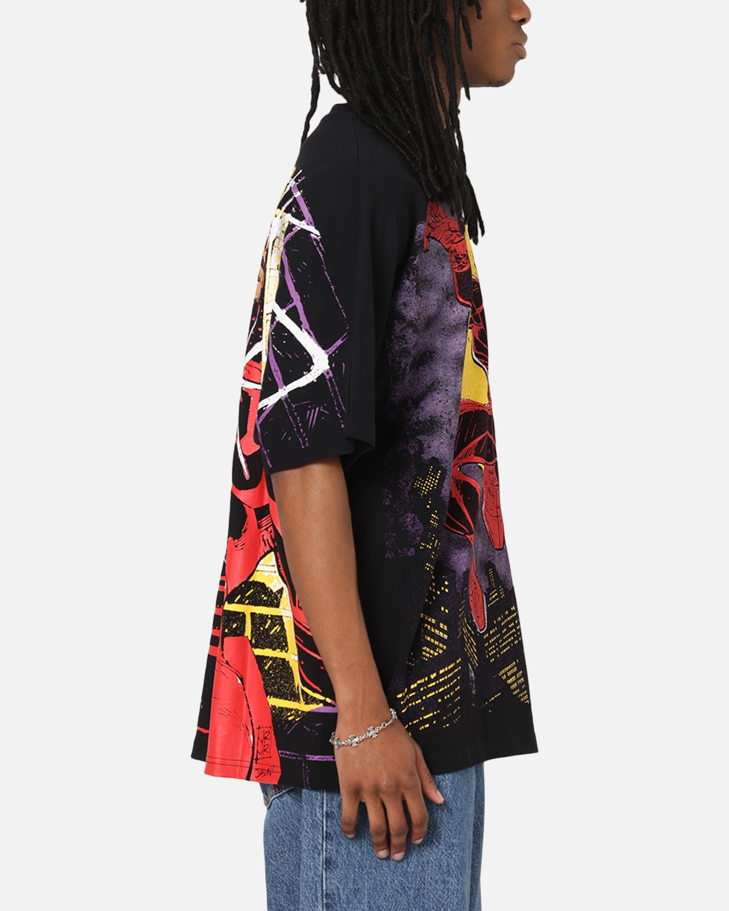 American Thrift Marvel Daredevil All Over Print T-Shirt Black