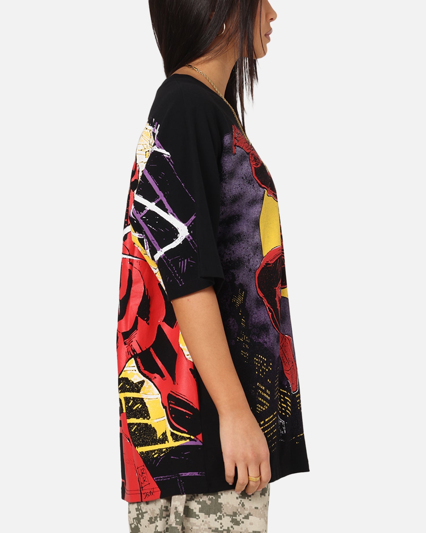 American Thrift Marvel Daredevil All Over Print T-Shirt Black
