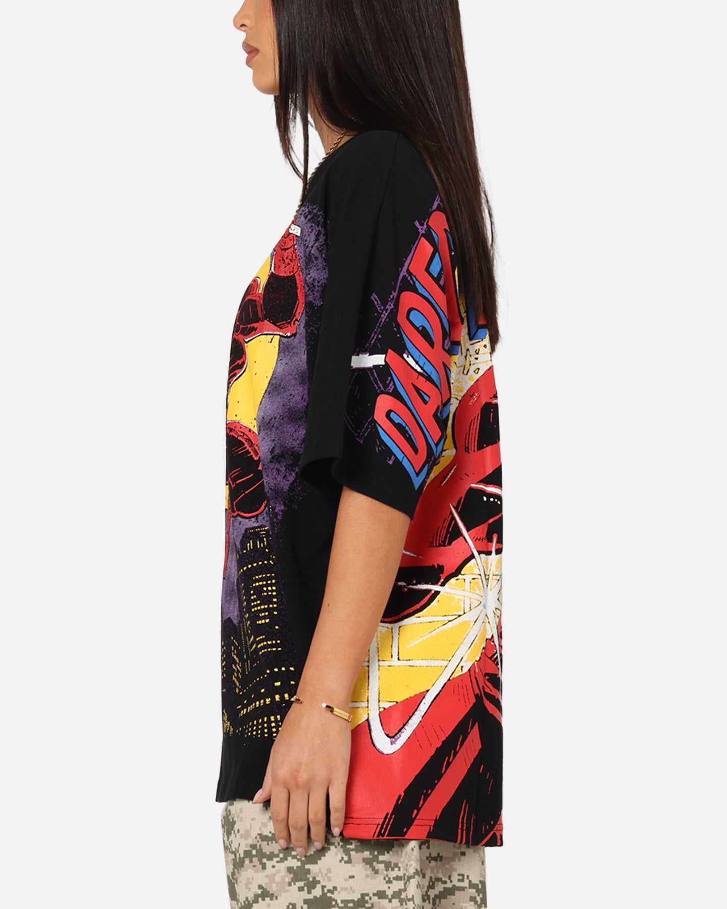 American Thrift Marvel Daredevil All Over Print T-Shirt Black