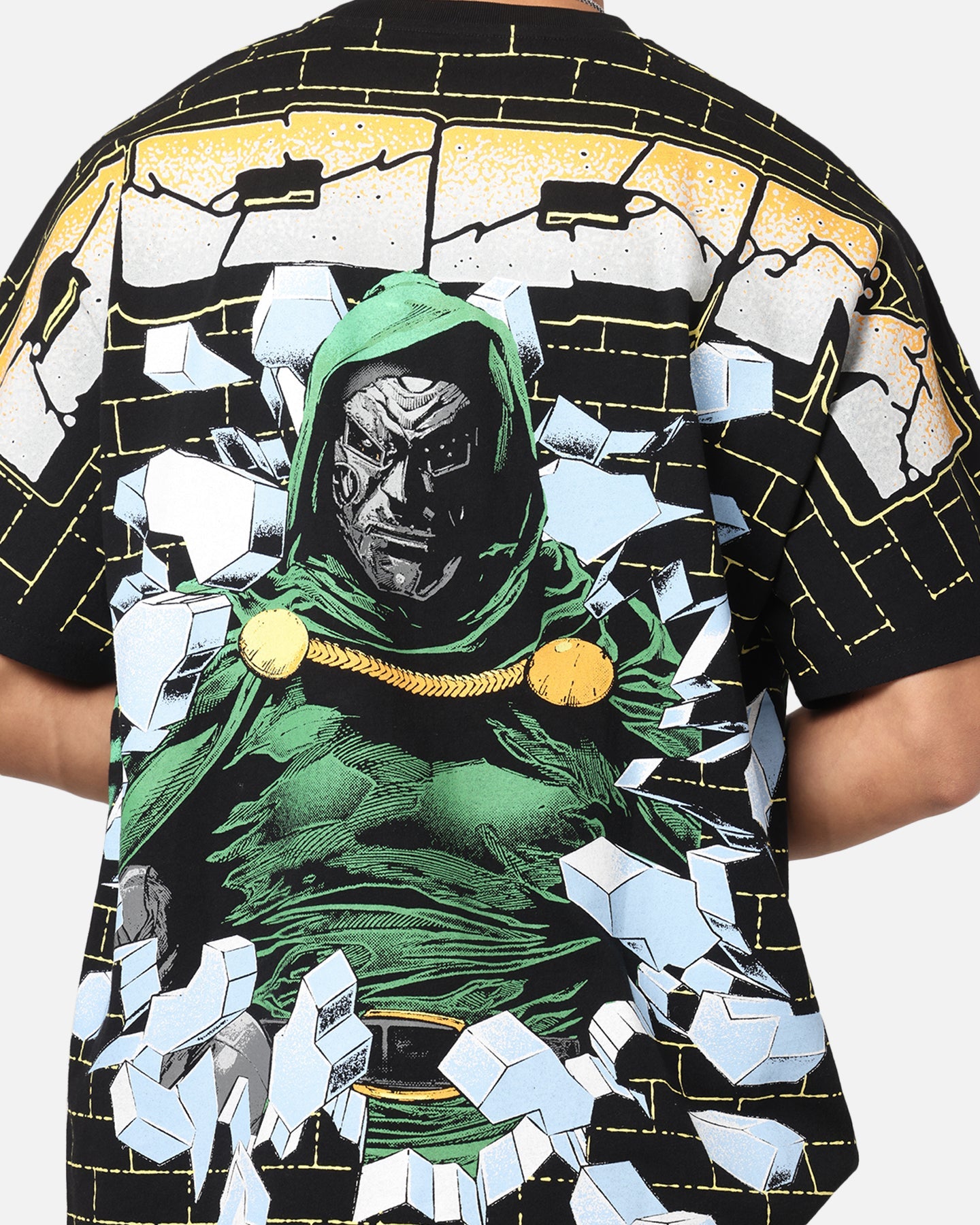 American Thrift Marvel Doctor Doom All Over Print T-Shirt Black