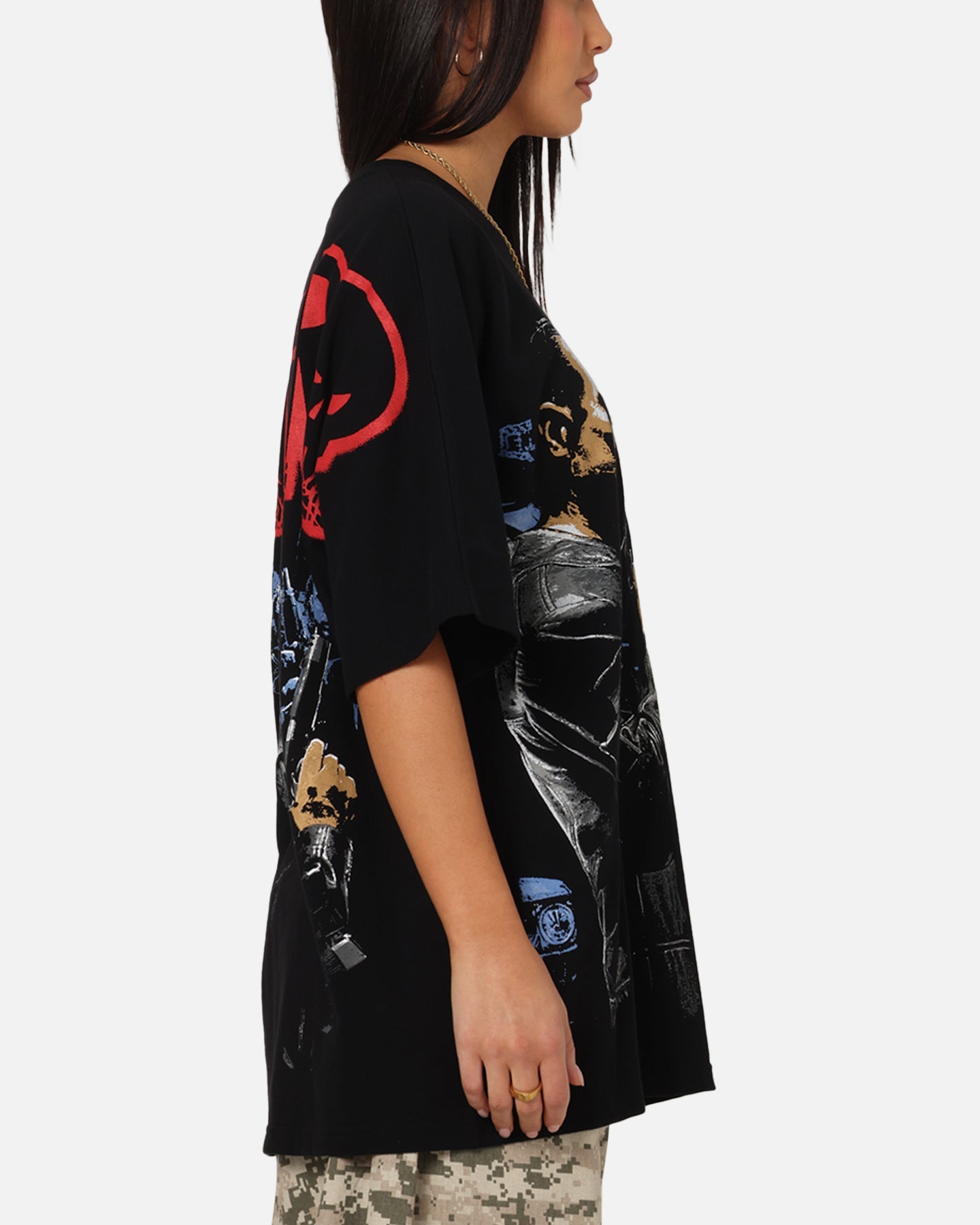 73Studio Marvel The Punisher All Over Print T-Shirt Black