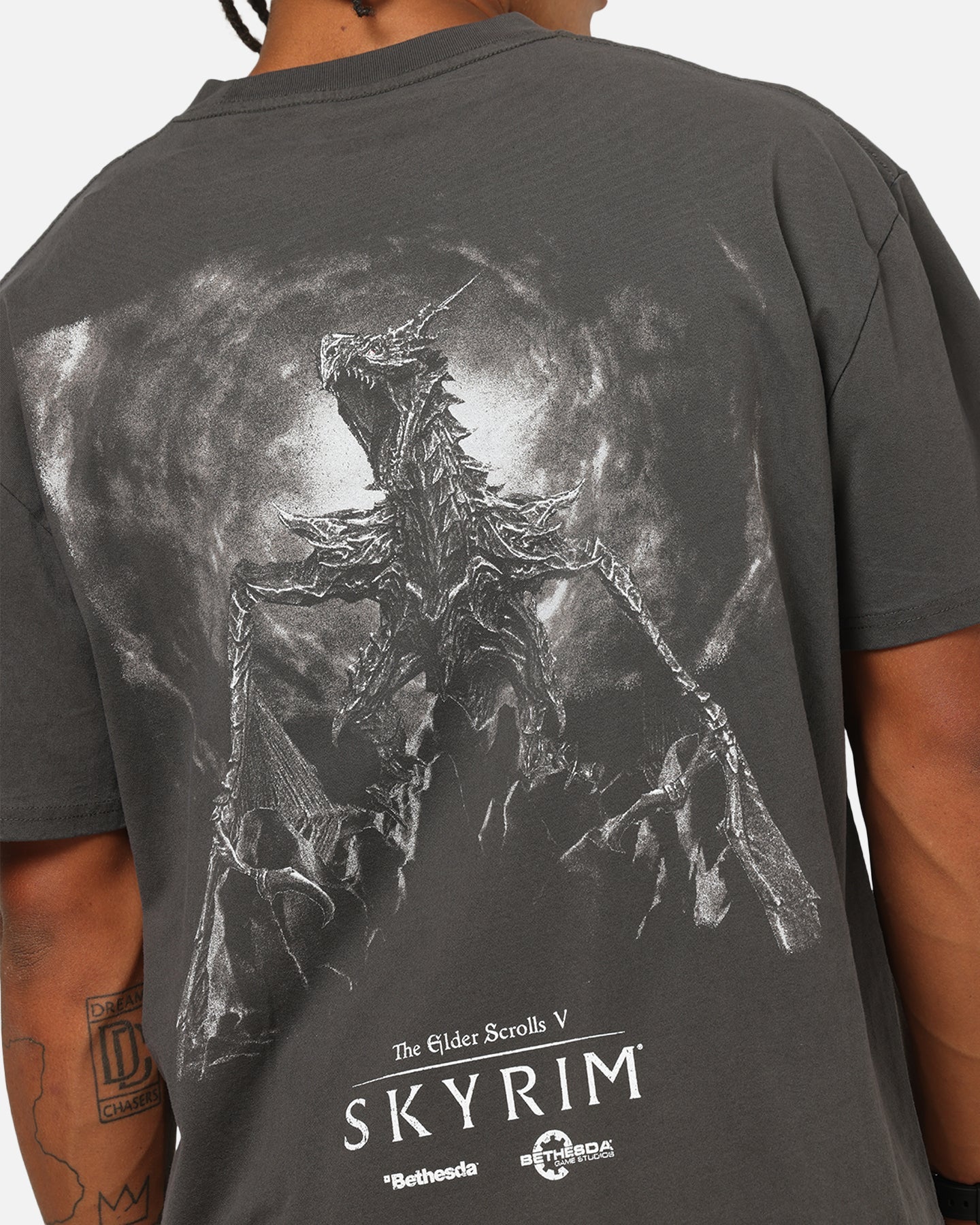 73Studio X The Elder Scrolls V: Skyrim Alduin Vintage T-Shirt Black Wash