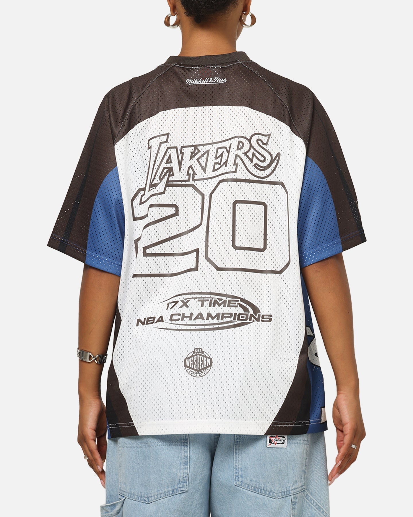 Mitchell & Ness Los Angeles Lakers Warehouse Rave Jersey White/Brown