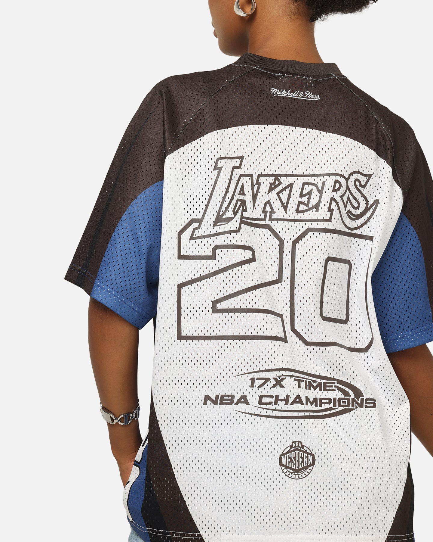Mitchell & Ness Los Angeles Lakers Warehouse Rave Jersey White/Brown