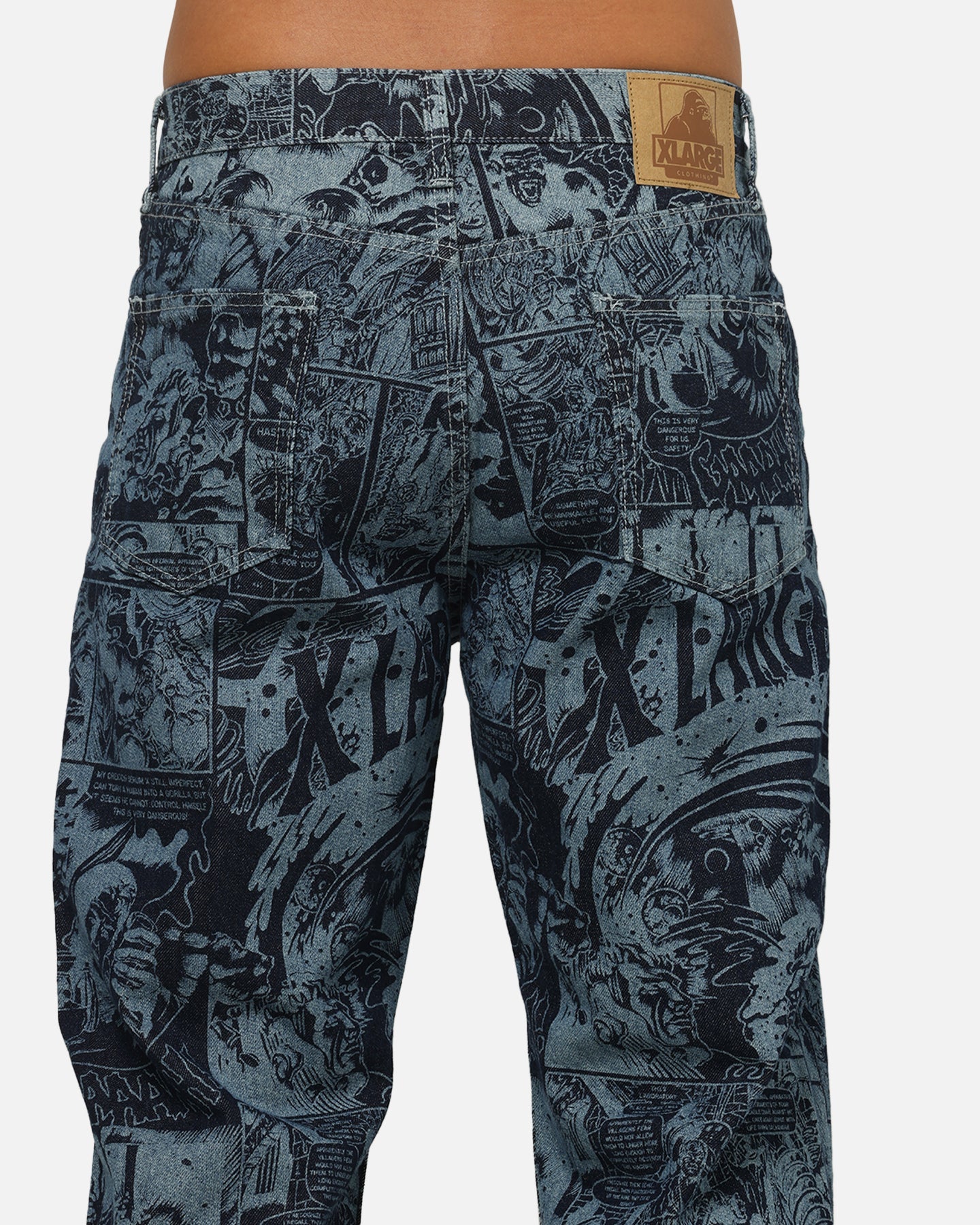 X-Large Comic Denim Pants Indigo