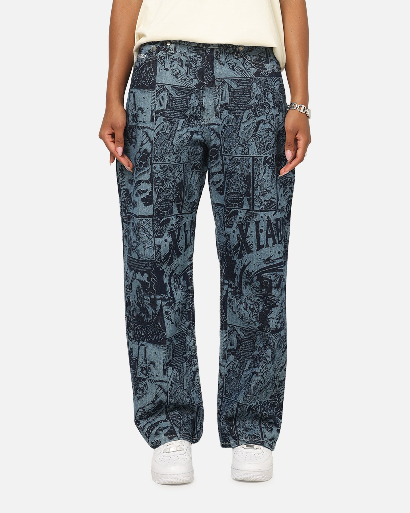 X-Large Comic Denim Pants Indigo