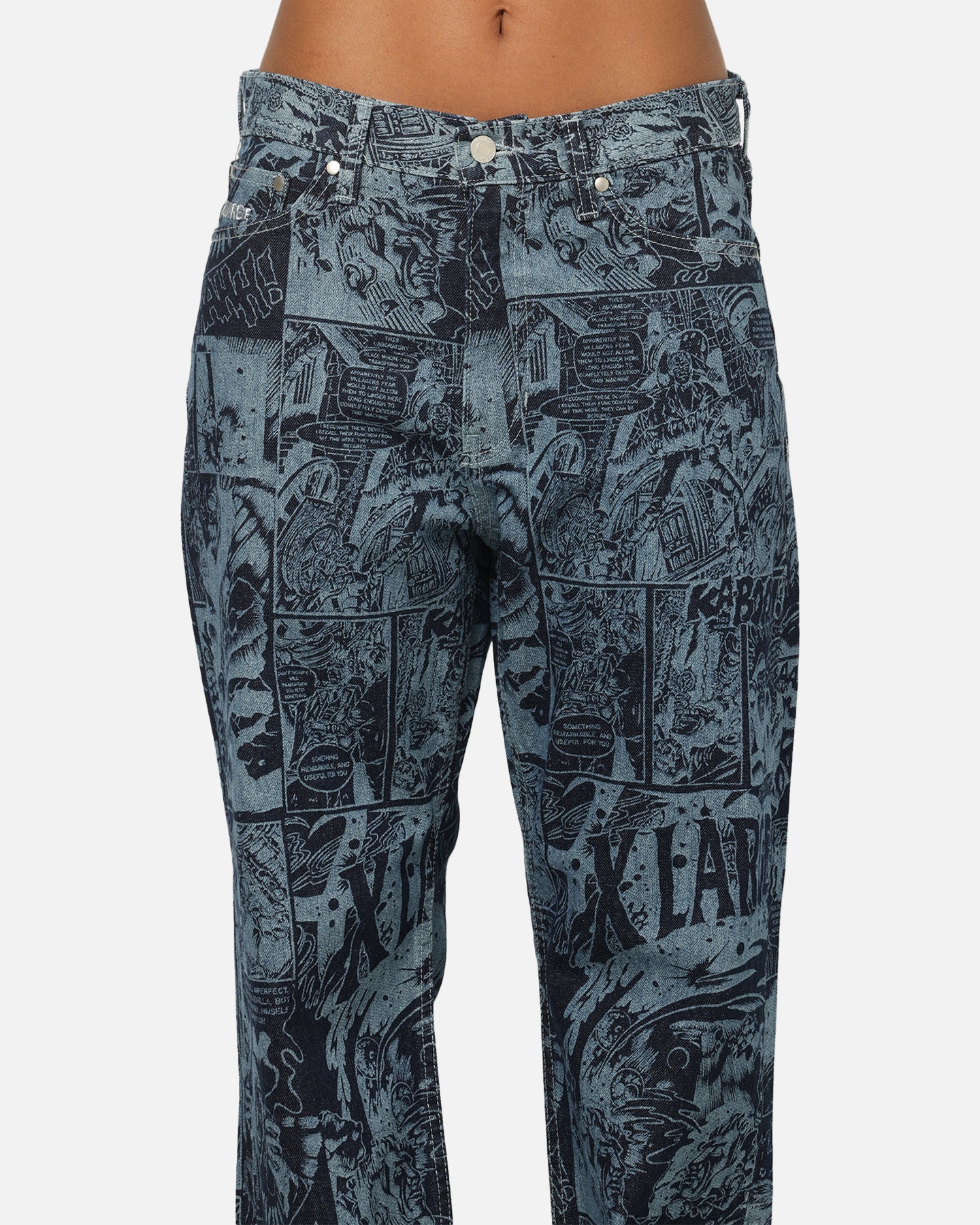X-Large Comic Denim Pants Indigo