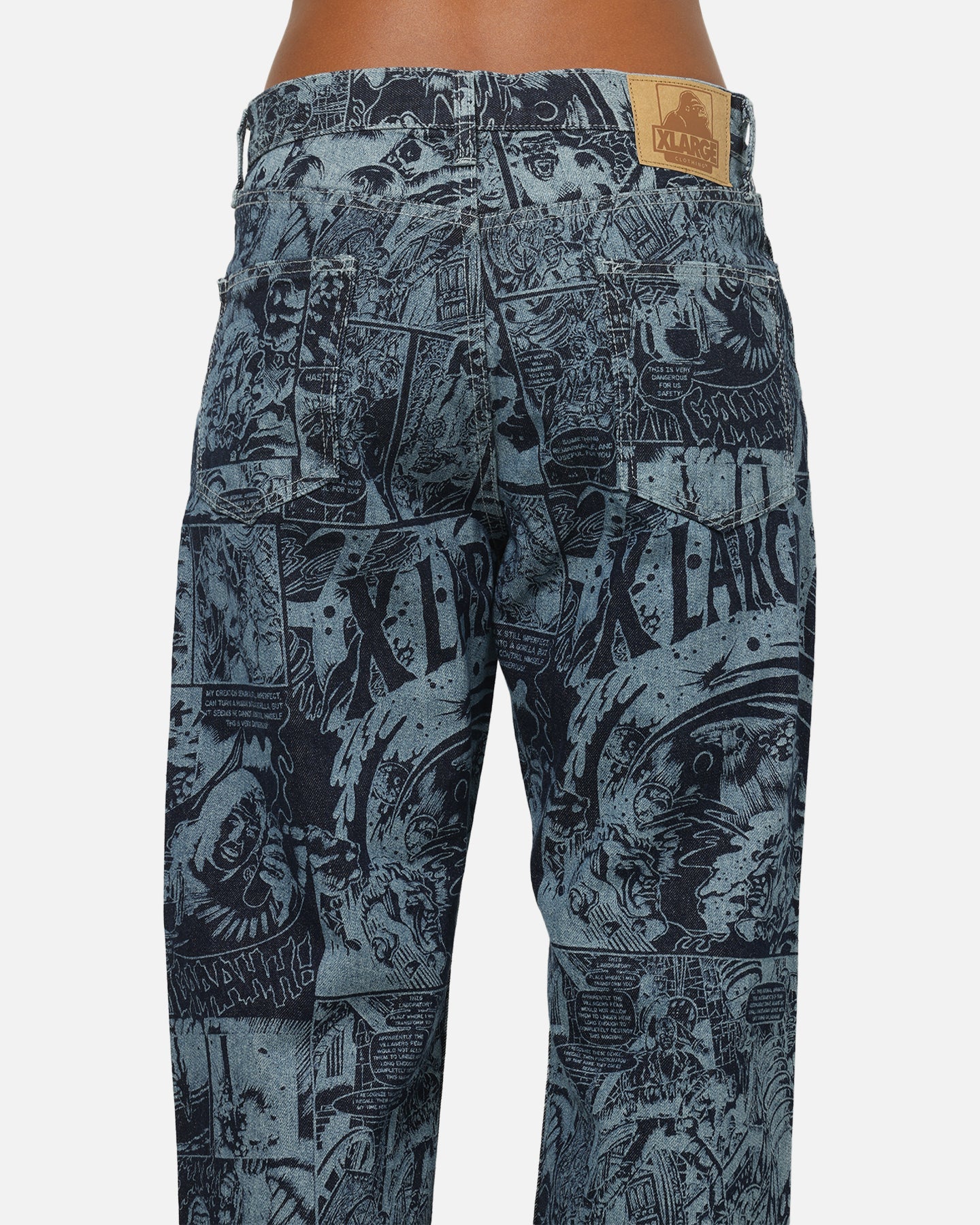 X-Large Comic Denim Pants Indigo