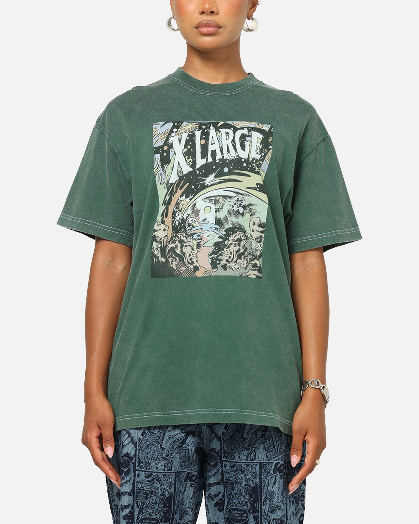 X-Large Comic T-Shirt Green