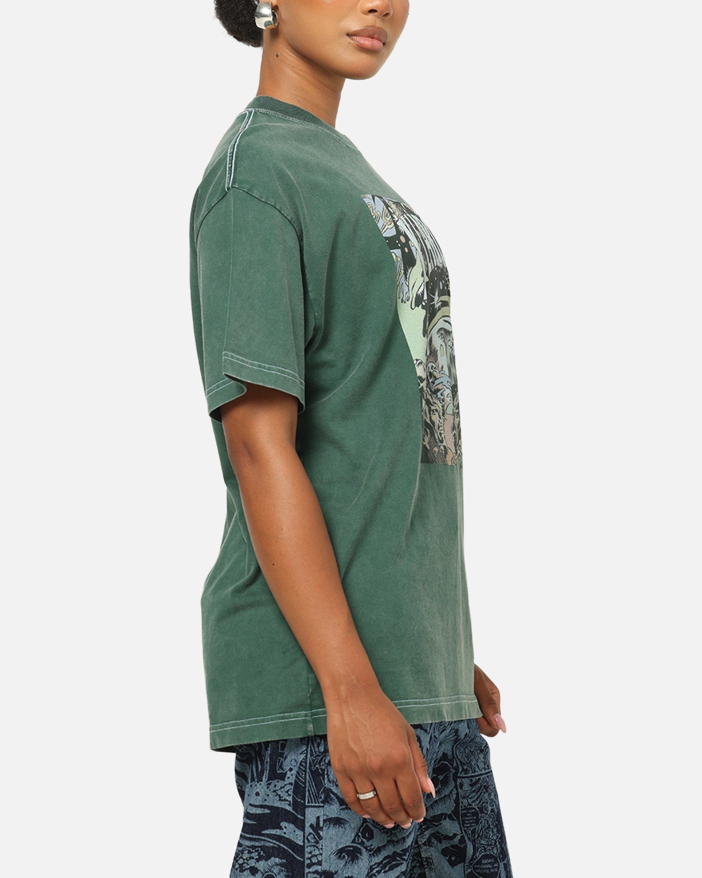 X-Large Comic T-Shirt Green