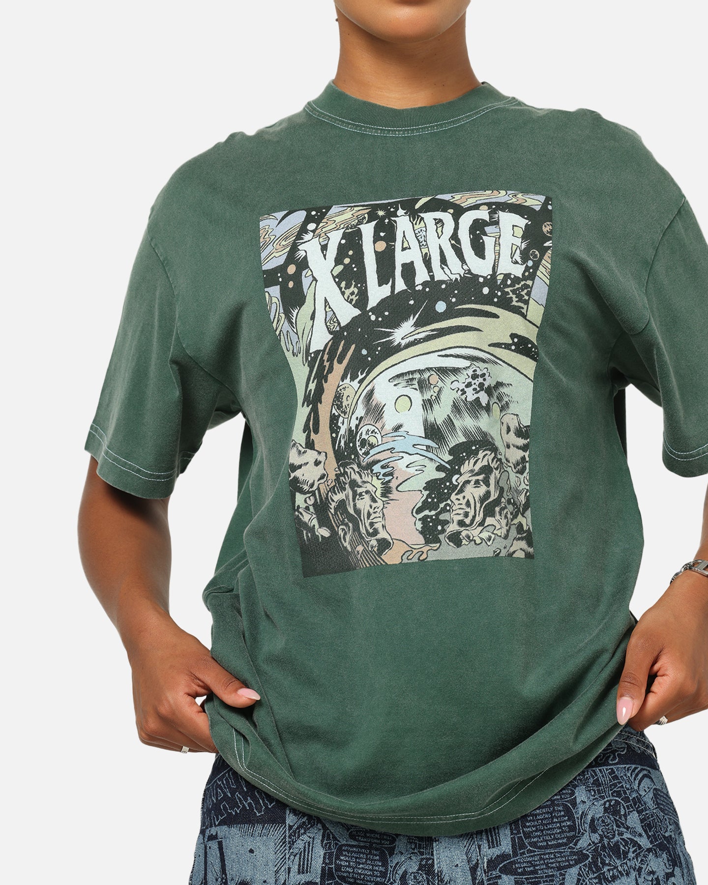 X-Large Comic T-Shirt Green