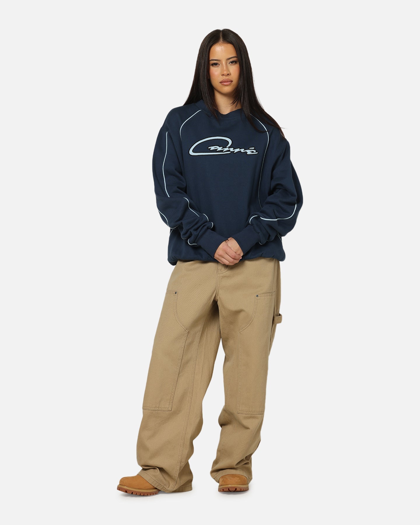 Carre International Star Crewneck Navy