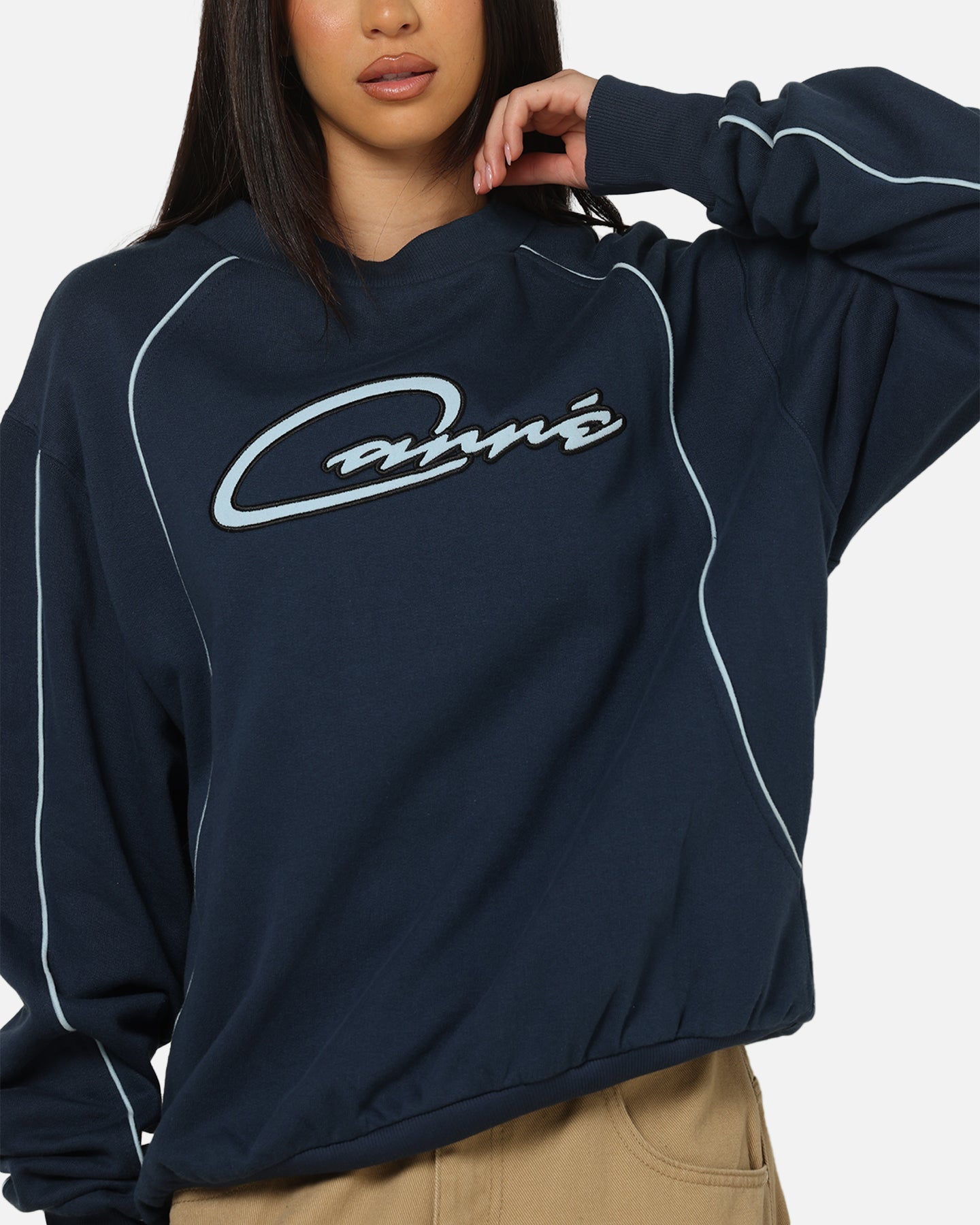 Carre International Star Crewneck Navy