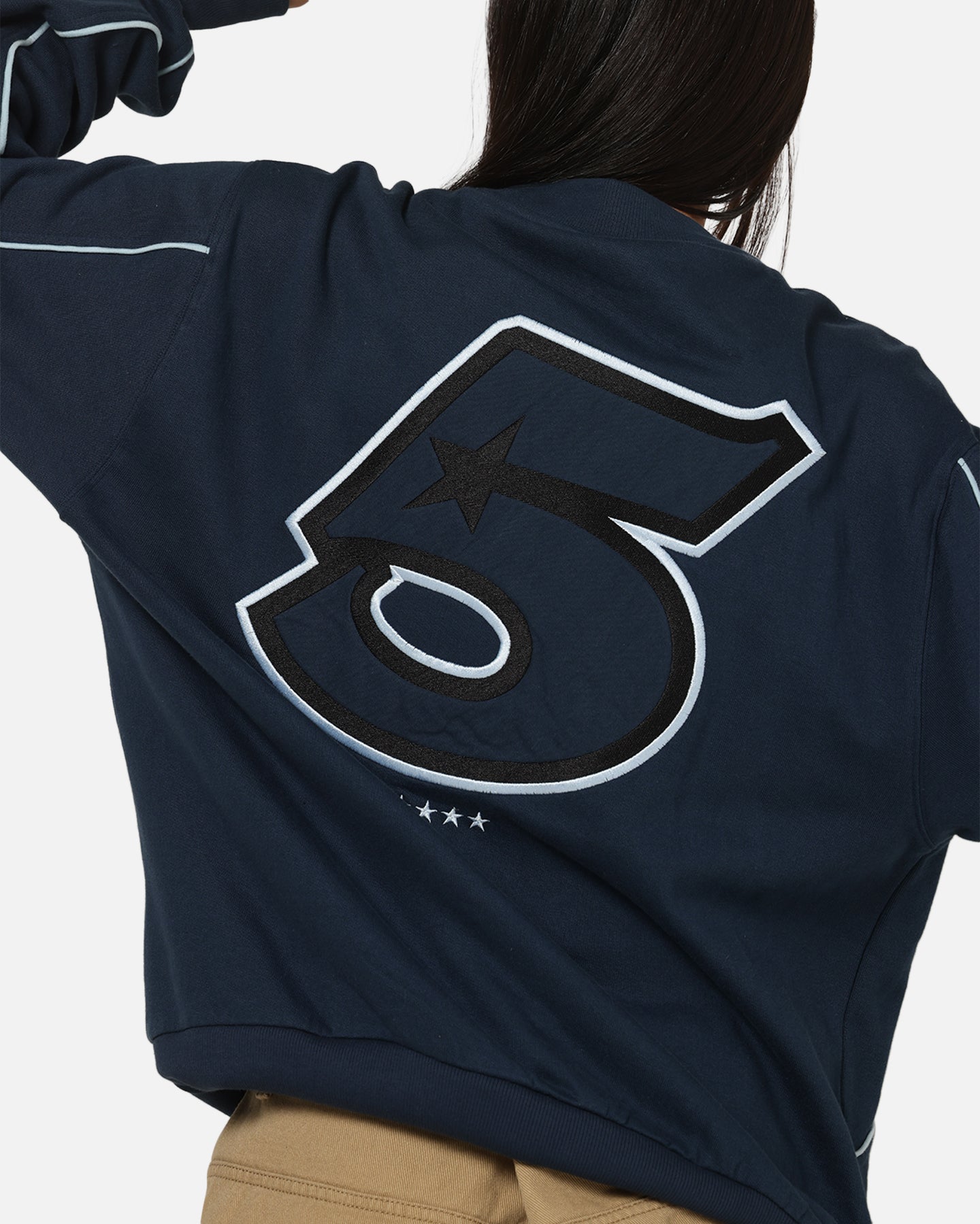 Carre International Star Crewneck Navy