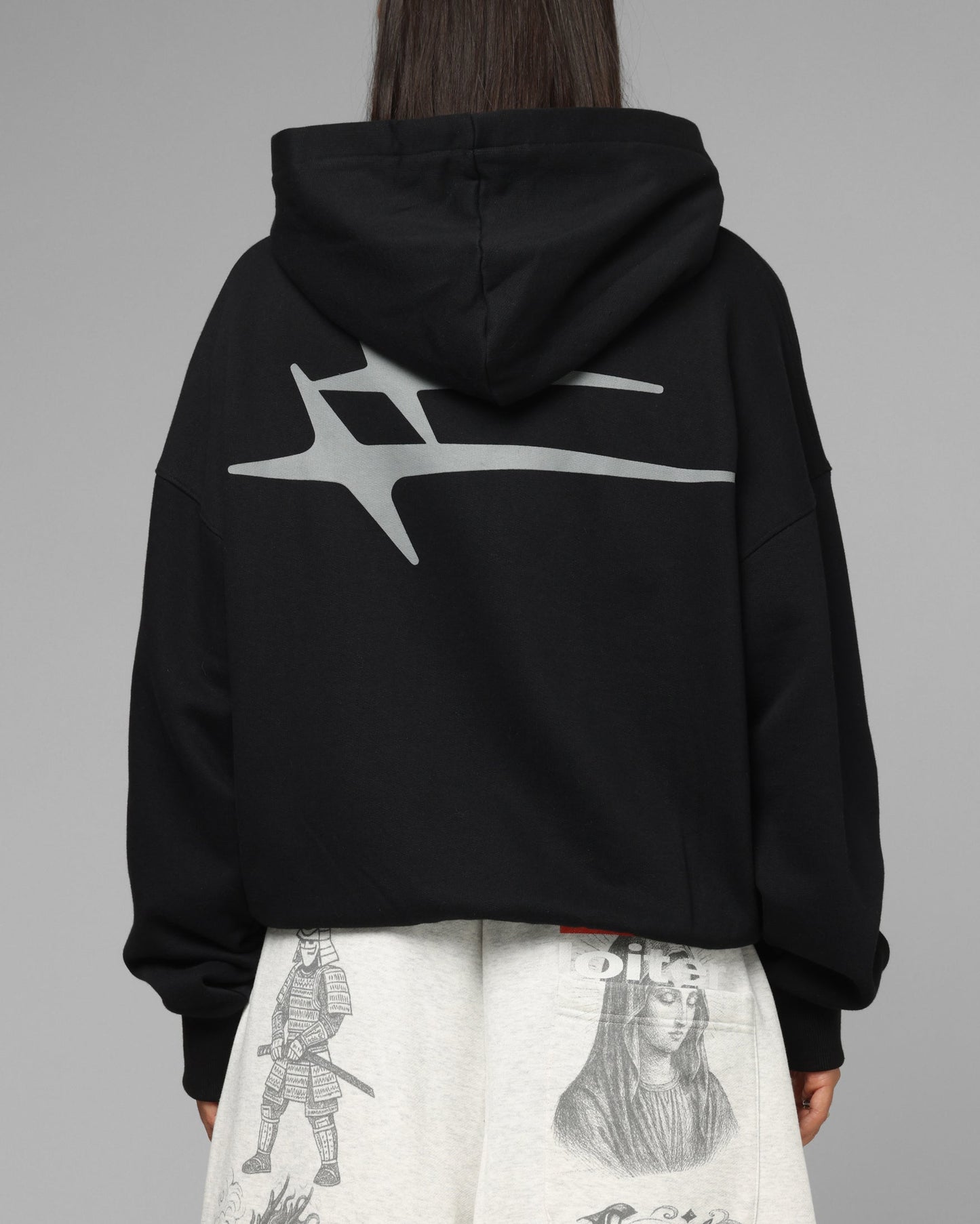 Loiter Ultra Hybrid Zip Hoodie Black
