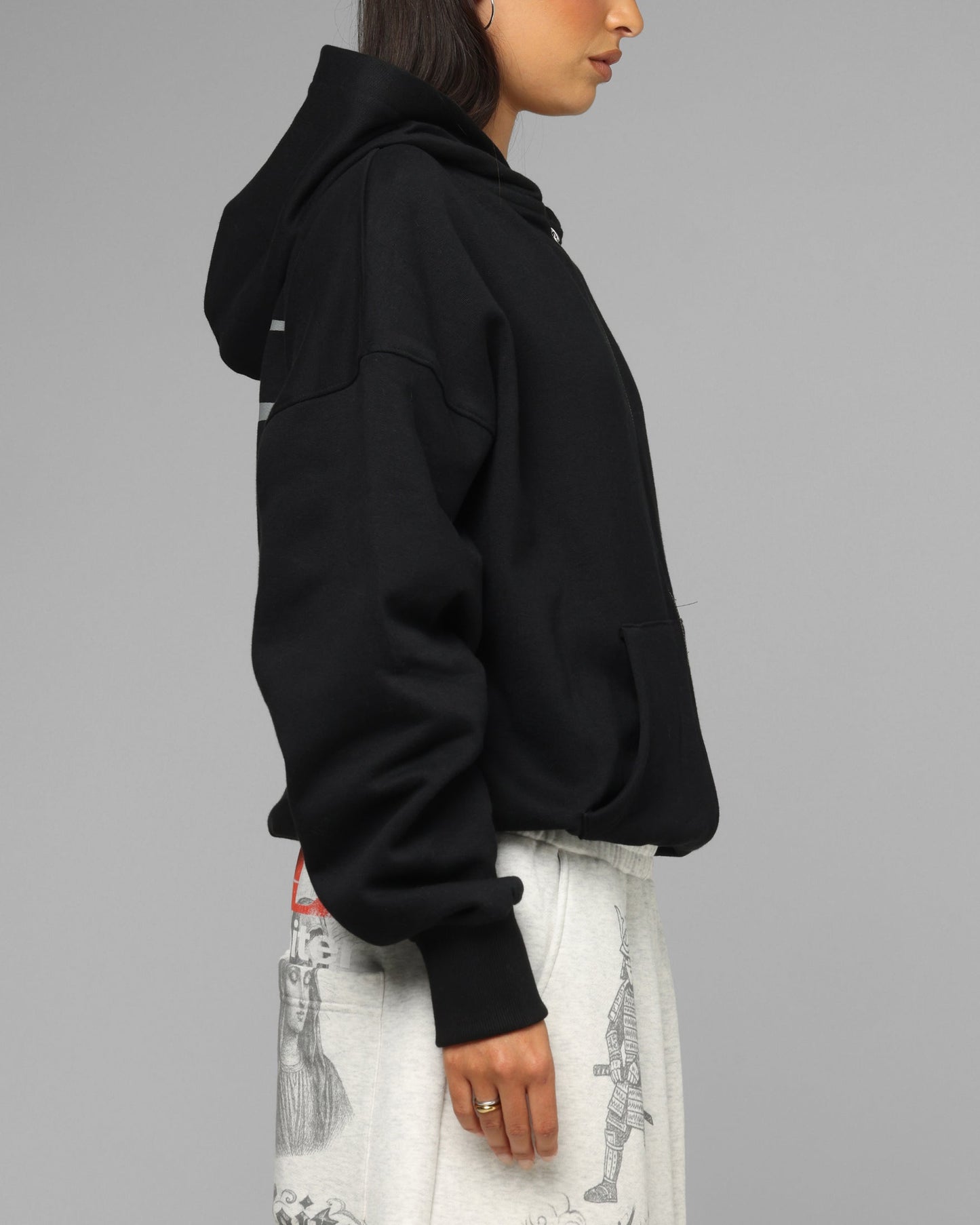 Loiter Ultra Hybrid Zip Hoodie Black