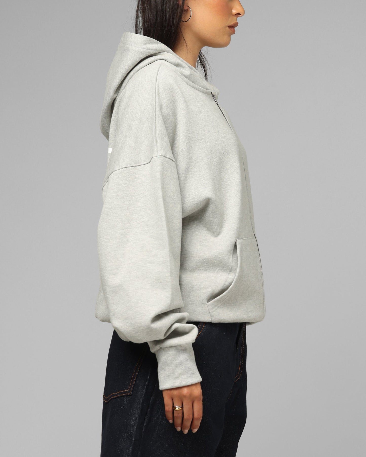 Loiter Ultra Hybrid Zip Hoodie Grey