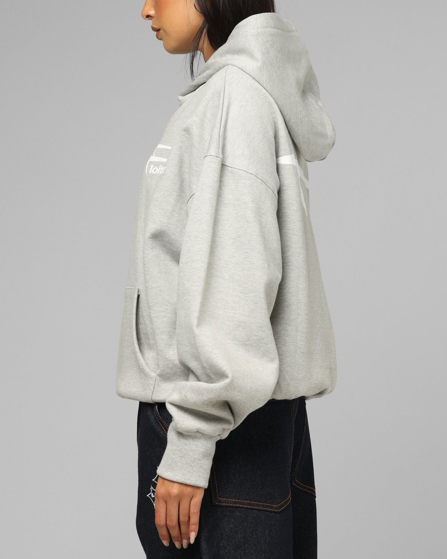 Loiter Ultra Hybrid Zip Hoodie Grey
