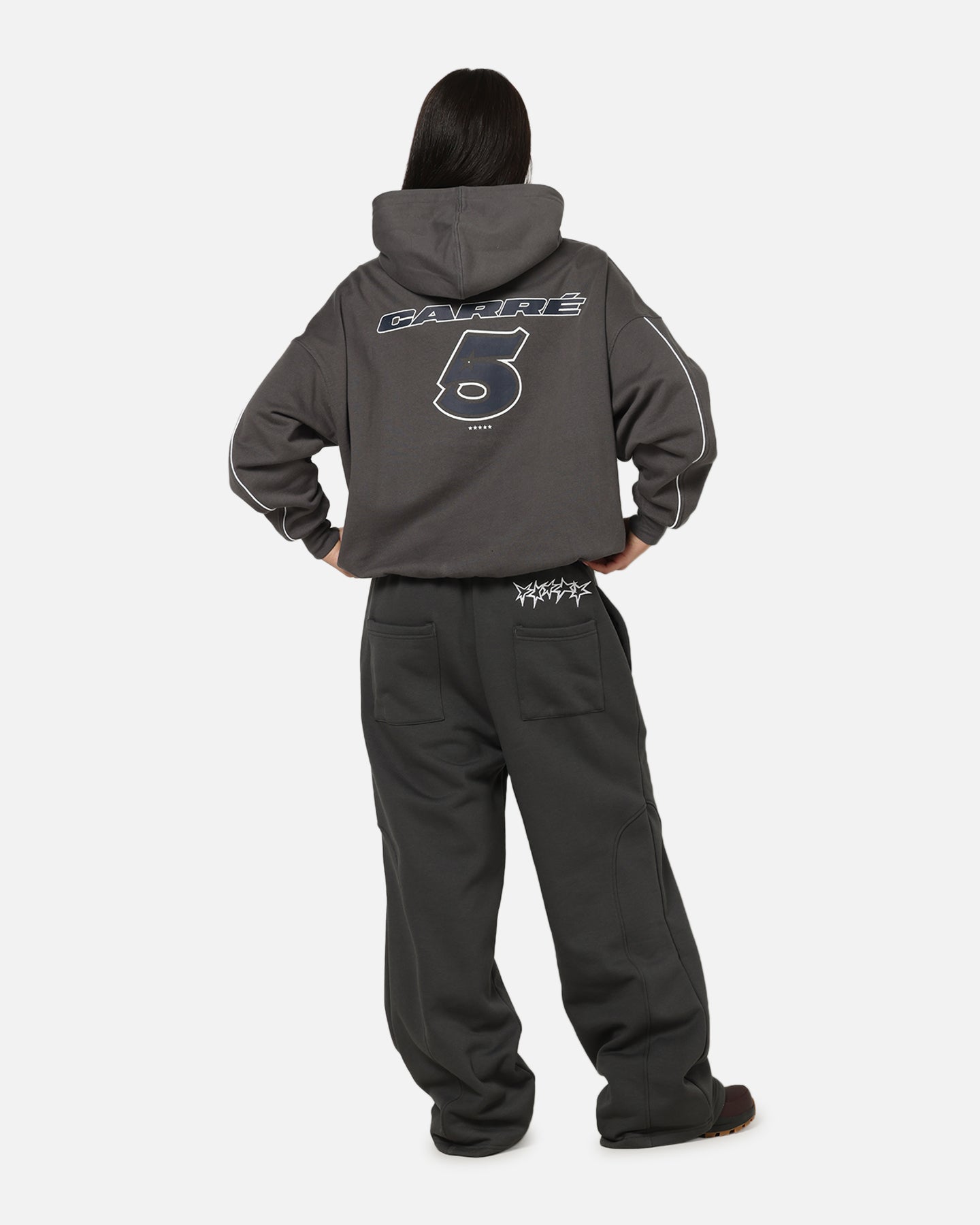 Carre International Star Hoodie Charcoal