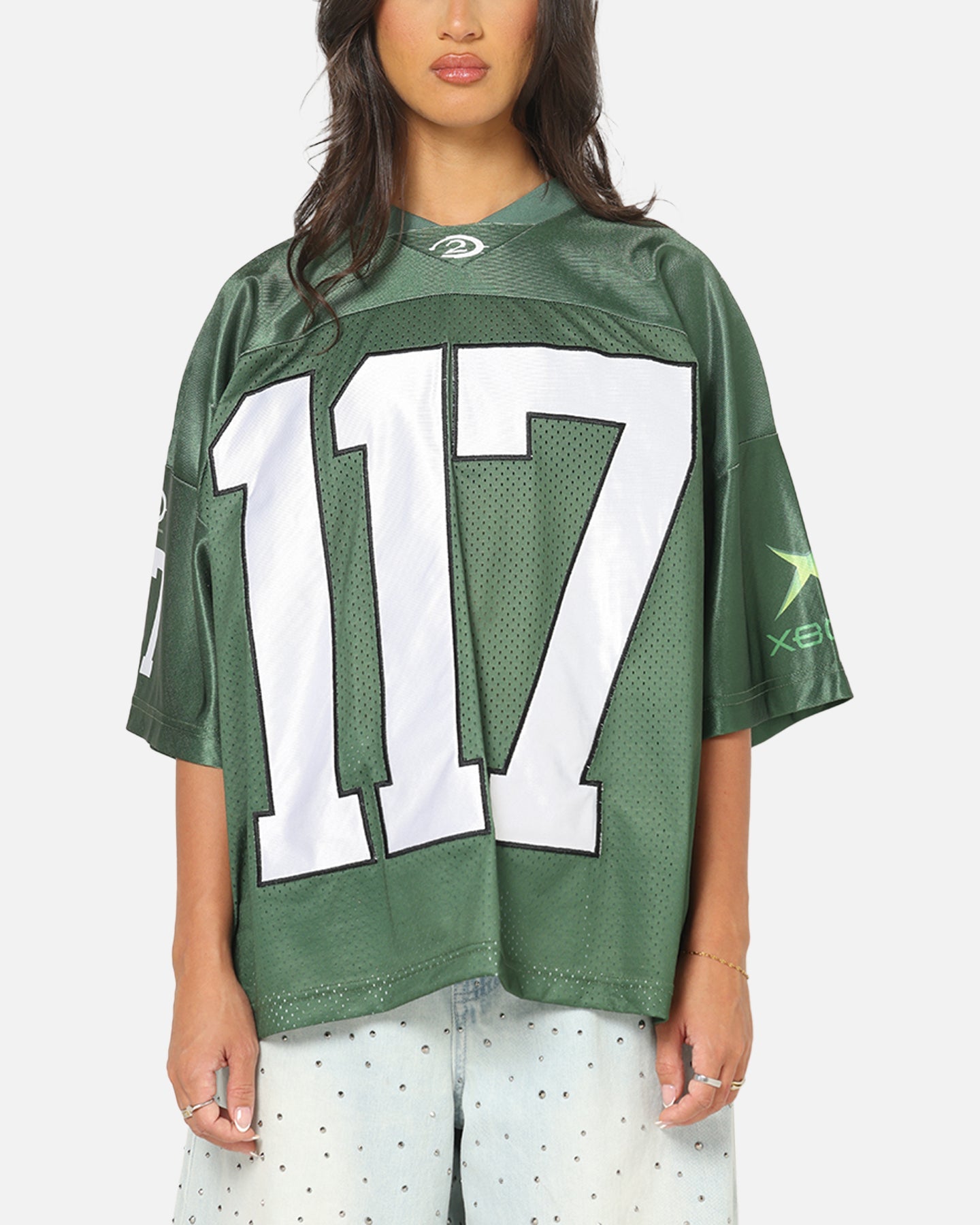 73Studio X Halo 2 Spartan 117 Football Jersey Forest Green