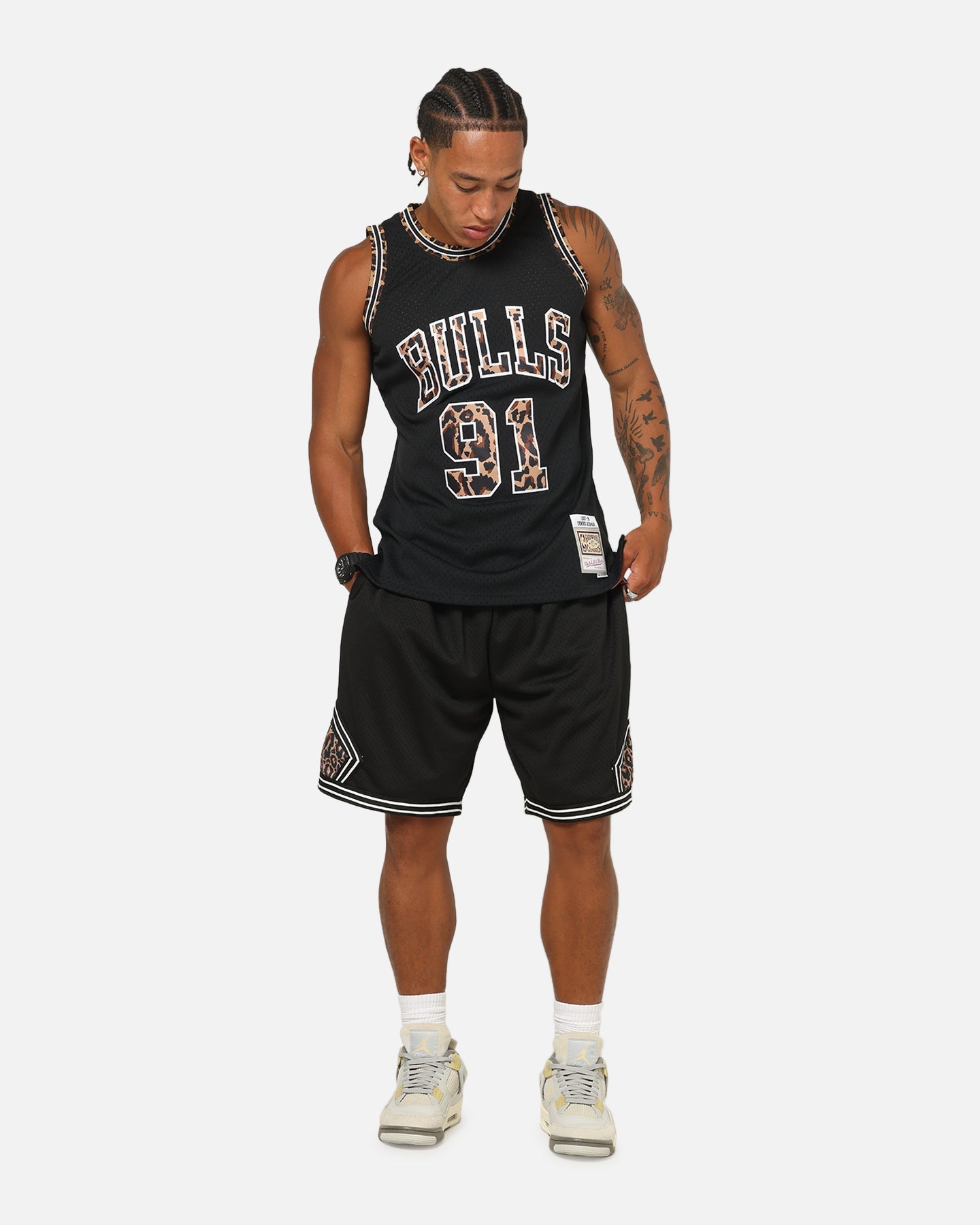 Mitchell & Ness Chicago Bulls Dennis Rodman 'Leopard' Swing Jersey Black/Leopard