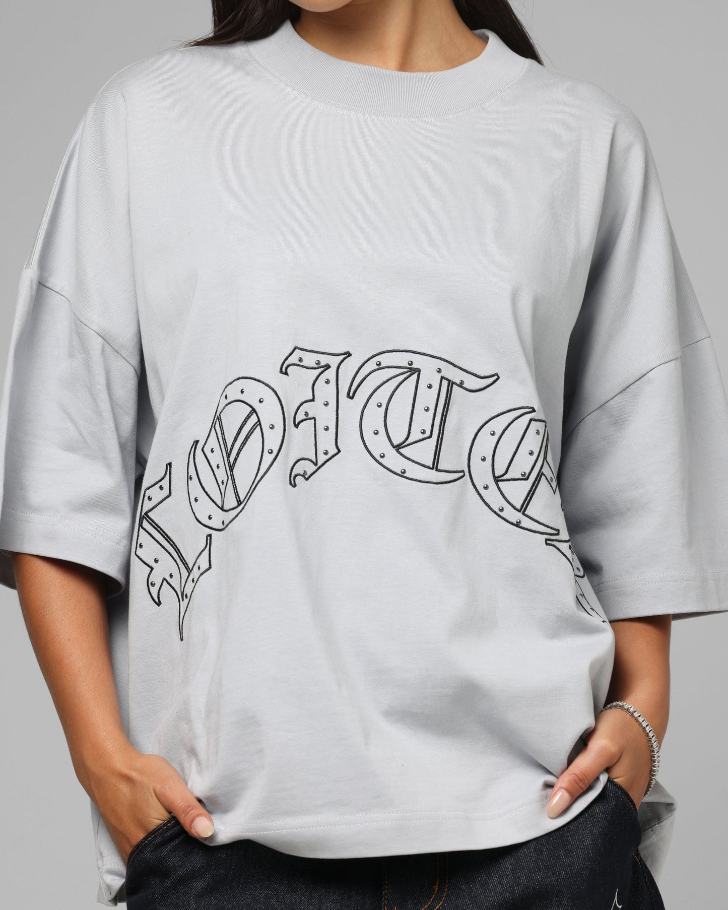 Loiter Destruct T-Shirt Grey