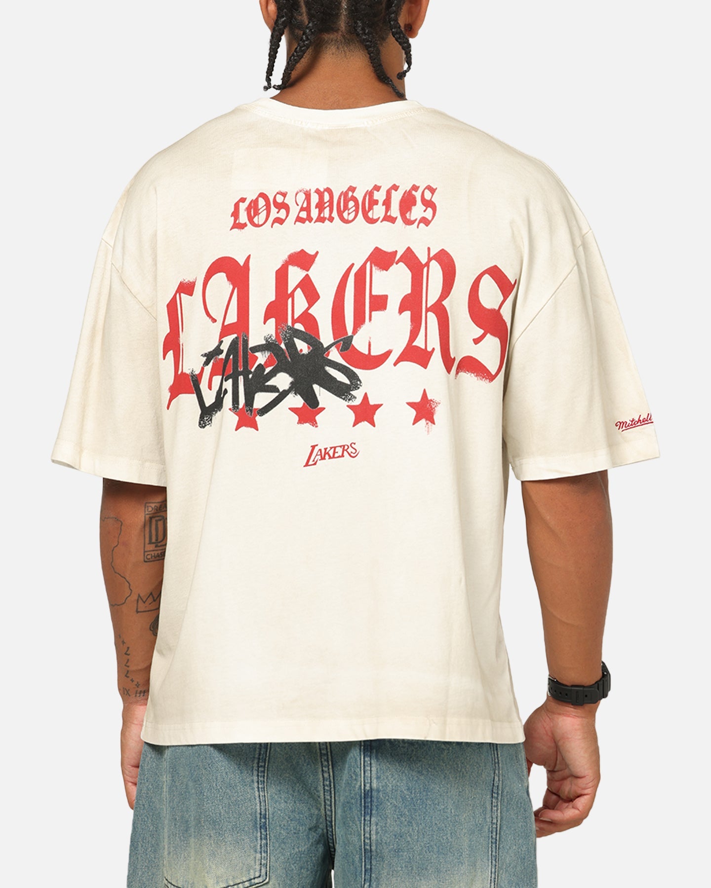 Mitchell & Ness Los Angeles Lakers Star T-Shirt Vintage White