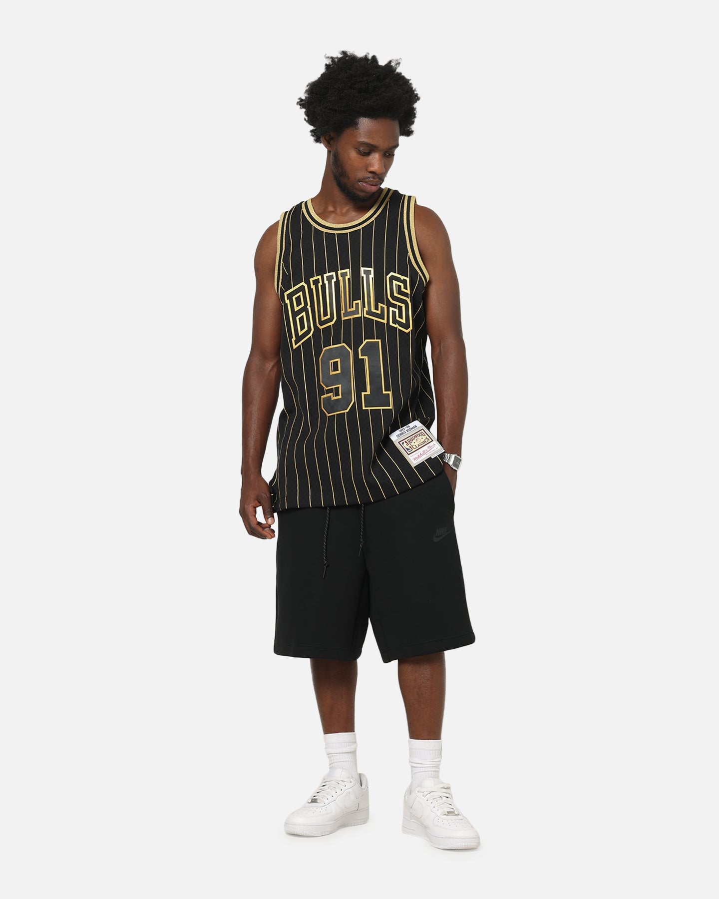 Mitchell & Ness Chicago Bulls Dennis Rodman Swing Jersey Black/Gold