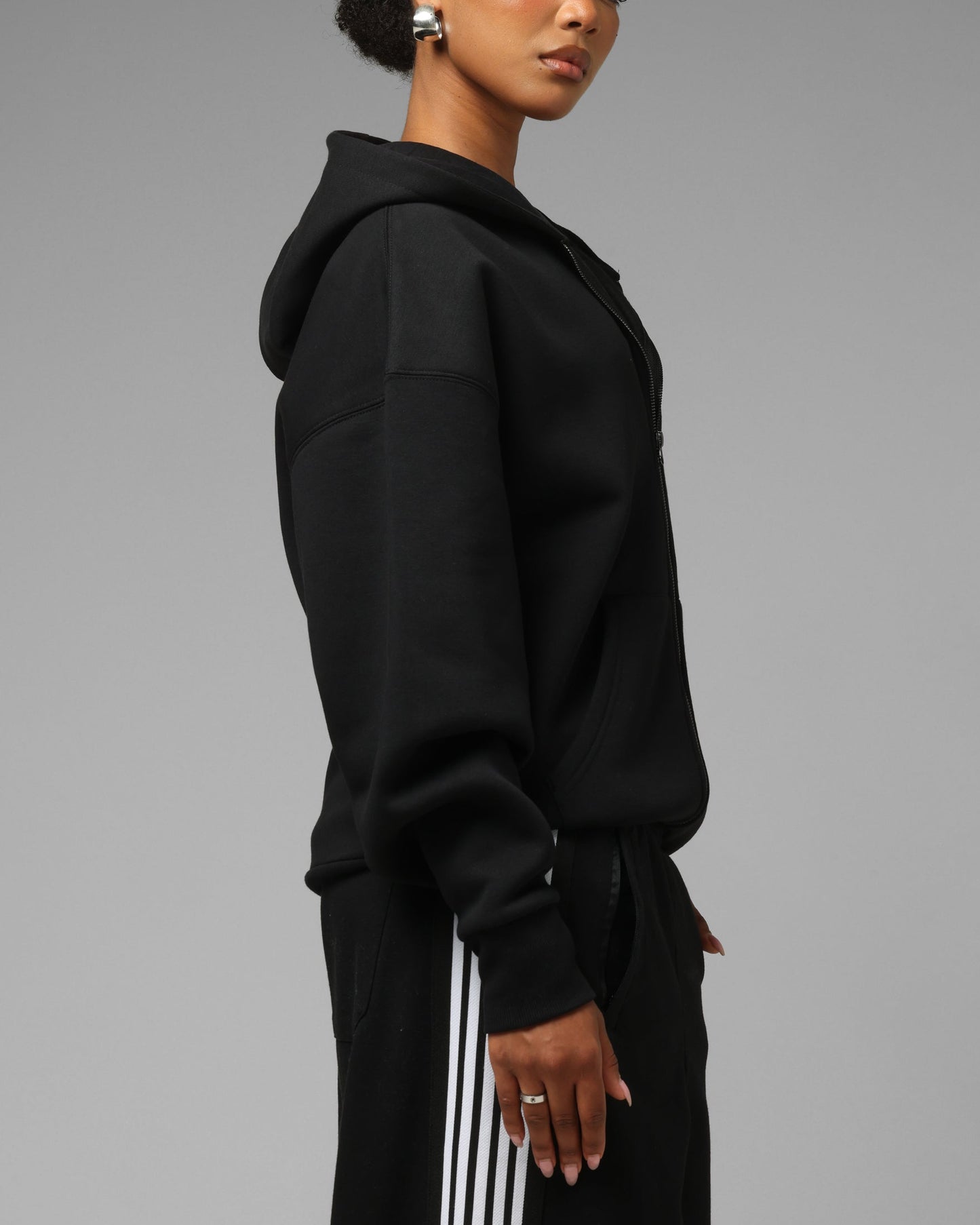 Loiter Hybrid Premium Zip Hoodie Black/Camo