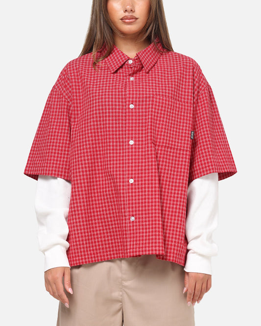 Carre Archive Layered Shirt Red Plaid