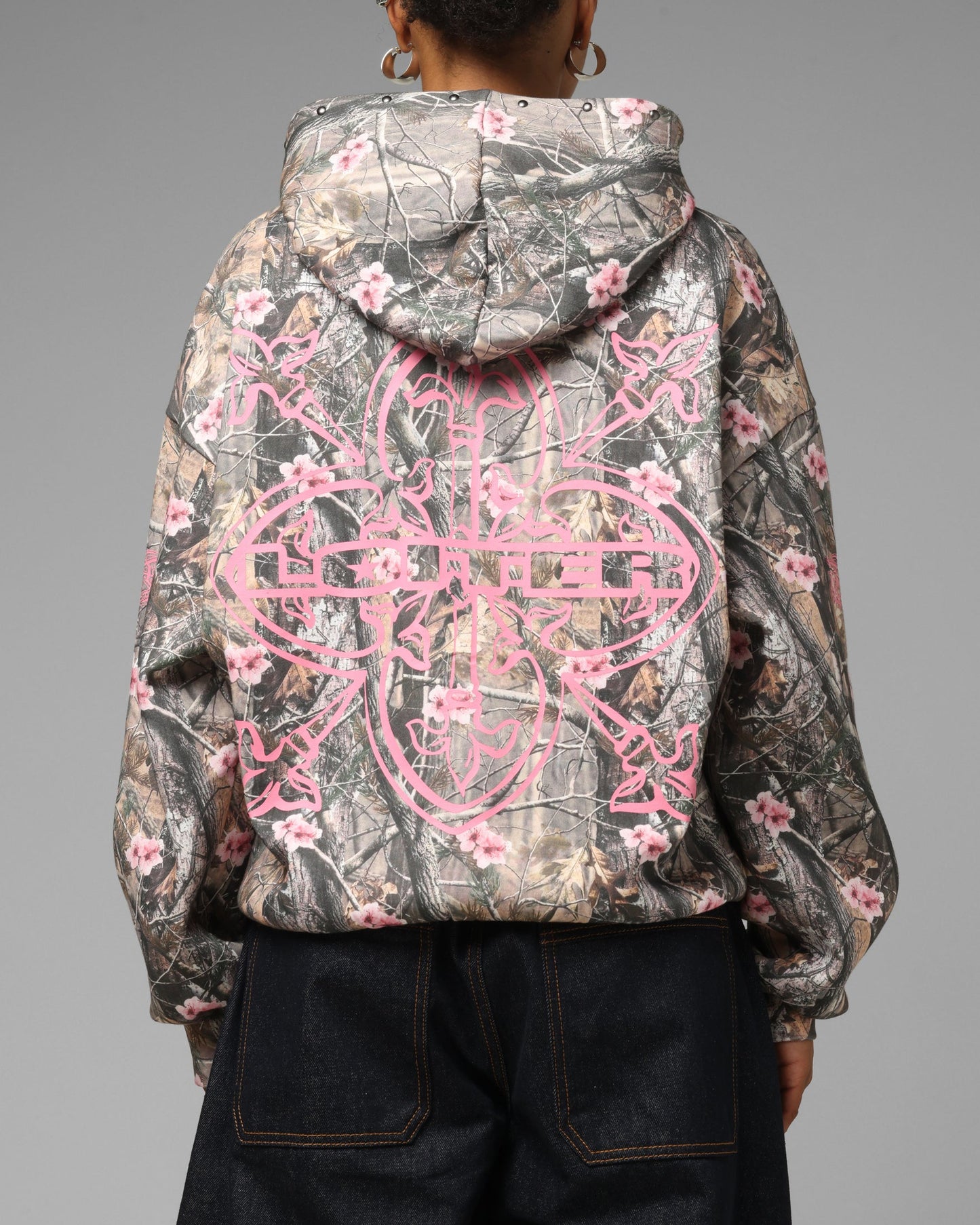 Loiter Blade Hoodie Pink Real Tree