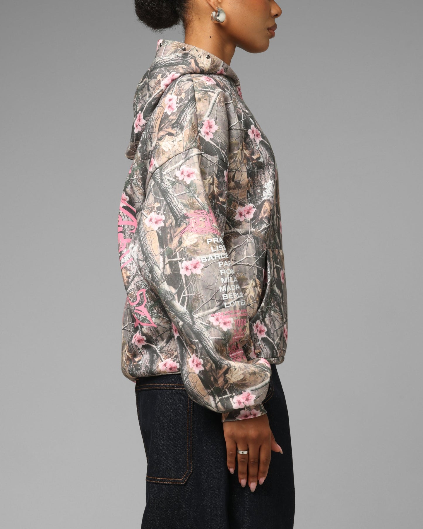 Loiter Blade Hoodie Pink Real Tree