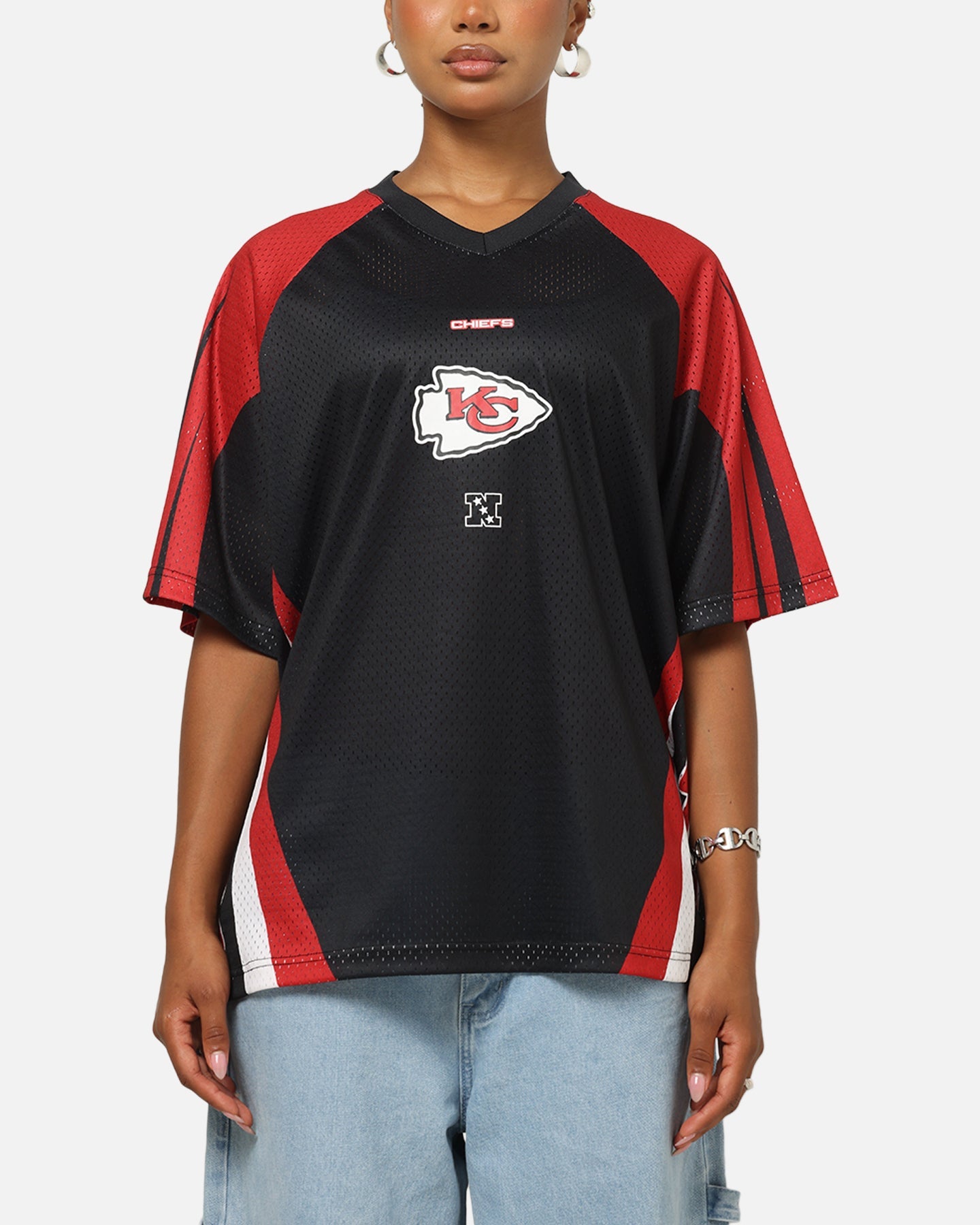 Mitchell & Ness Kansas City Chiefs Warehouse Rave Jersey Black/Red/White