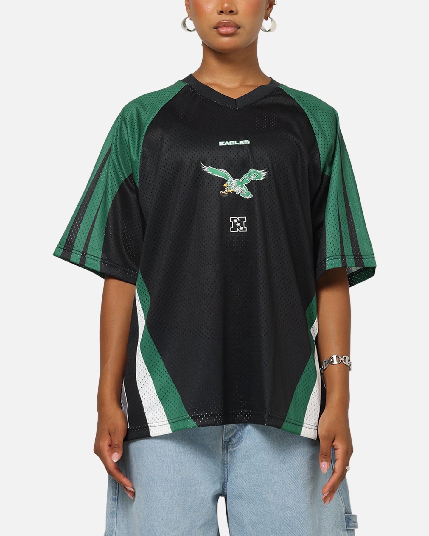 Mitchell & Ness Philadelphia Eagles Warehouse Rave Jersey Black/Green