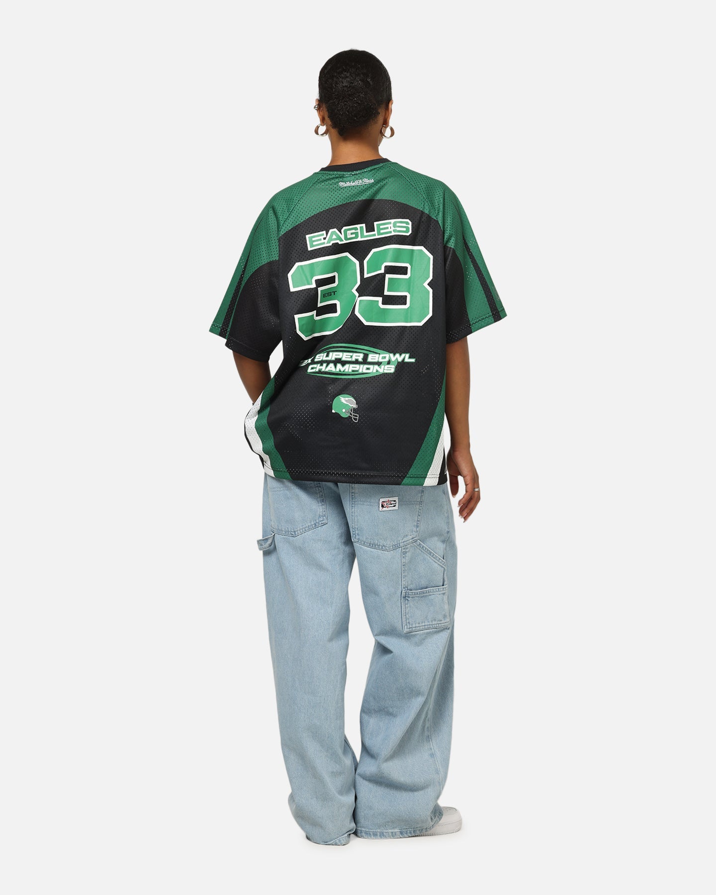 Mitchell & Ness Philadelphia Eagles Warehouse Rave Jersey Black/Green