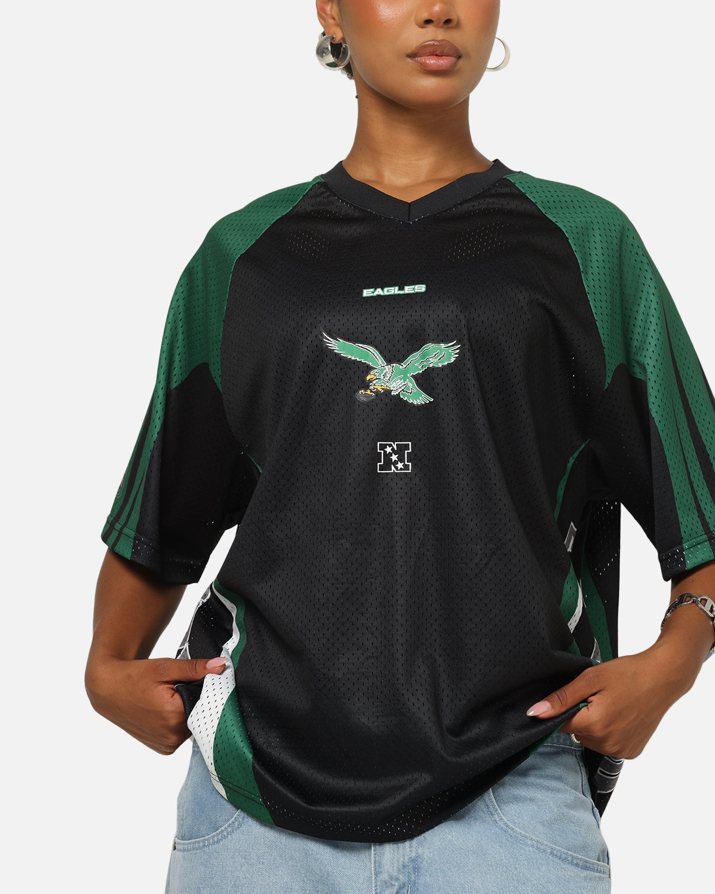 Mitchell & Ness Philadelphia Eagles Warehouse Rave Jersey Black/Green