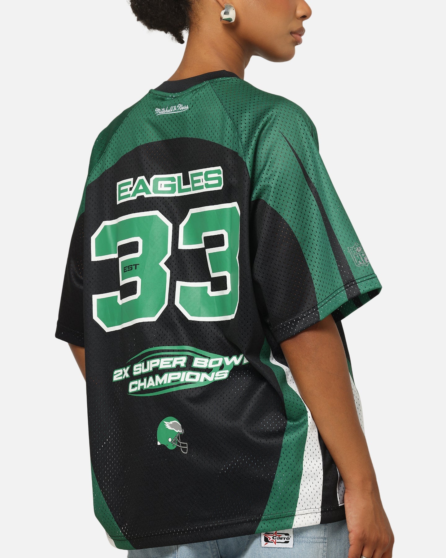 Mitchell & Ness Philadelphia Eagles Warehouse Rave Jersey Black/Green