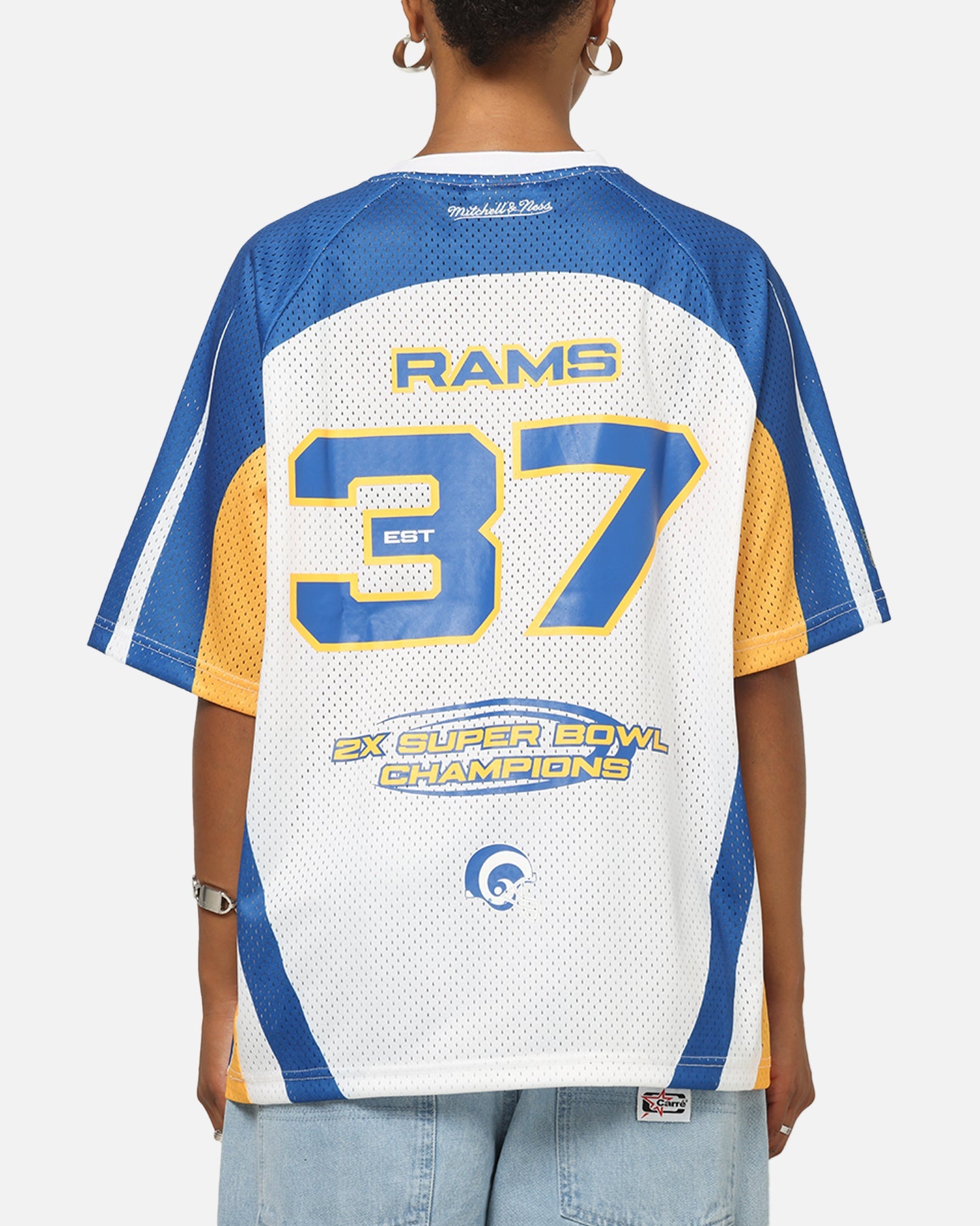 Mitchell & Ness Los Angeles Rams Warehouse Rave Jersey White/Blue/Yellow