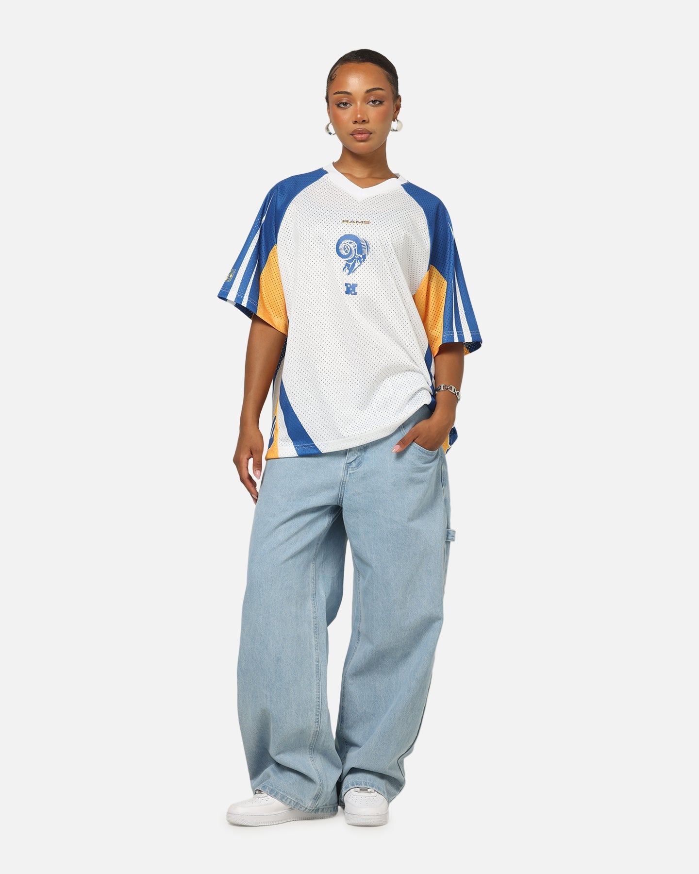 Mitchell & Ness Los Angeles Rams Warehouse Rave Jersey White/Blue/Yellow