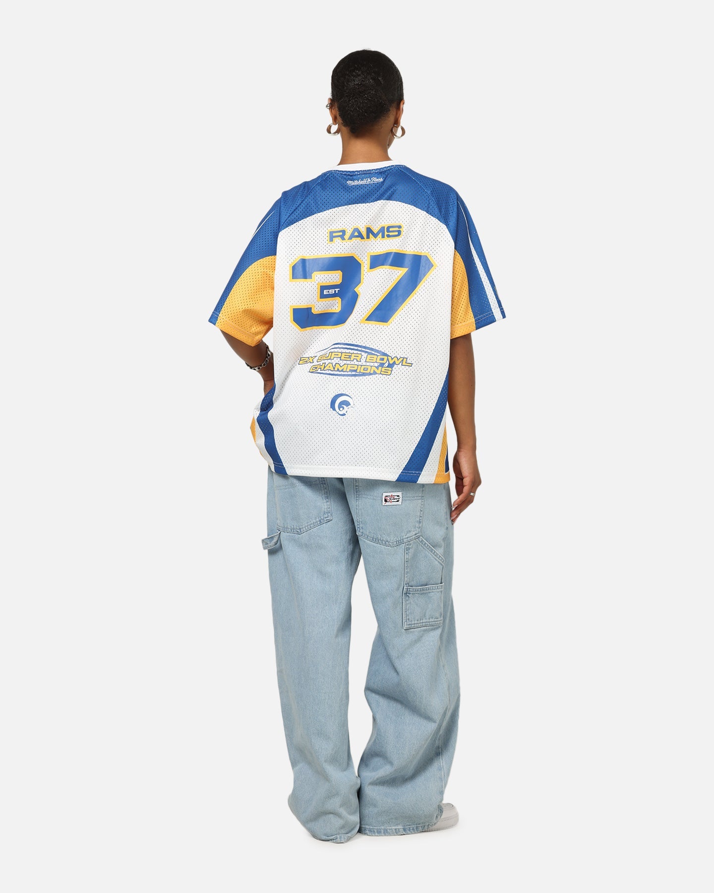 Mitchell & Ness Los Angeles Rams Warehouse Rave Jersey White/Blue/Yellow