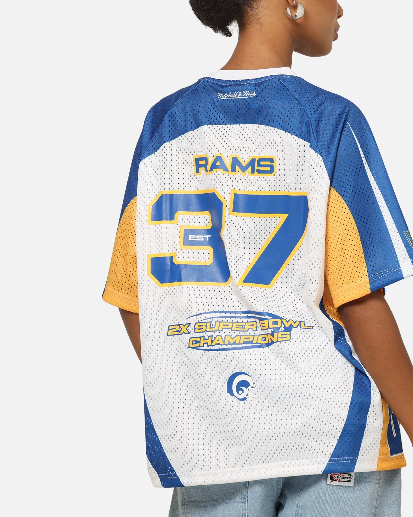 Mitchell & Ness Los Angeles Rams Warehouse Rave Jersey White/Blue/Yellow