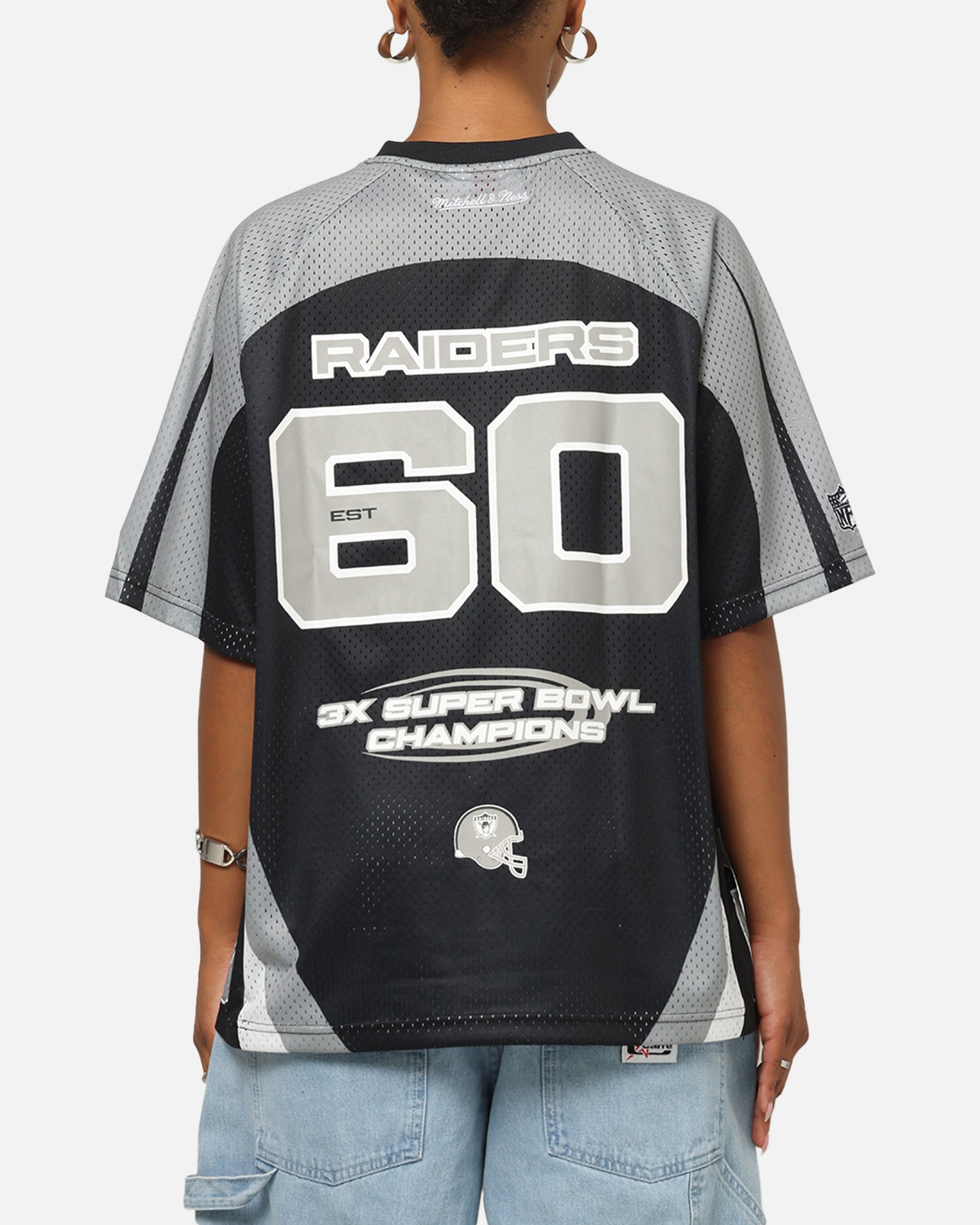 Mitchell & Ness Las Vegas Raiders Warehouse Rave Jersey Black/Grey/White