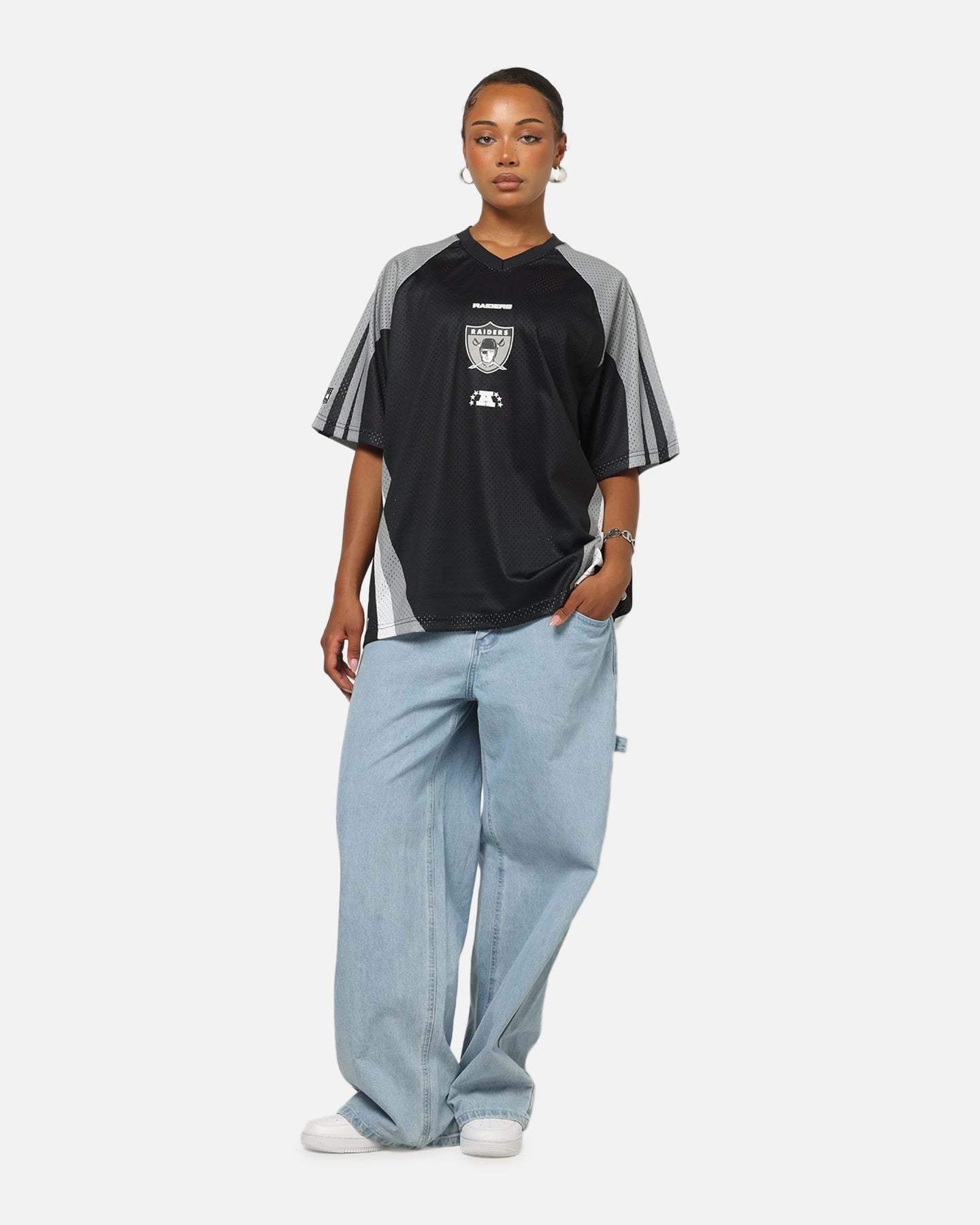 Mitchell & Ness Las Vegas Raiders Warehouse Rave Jersey Black/Grey/White