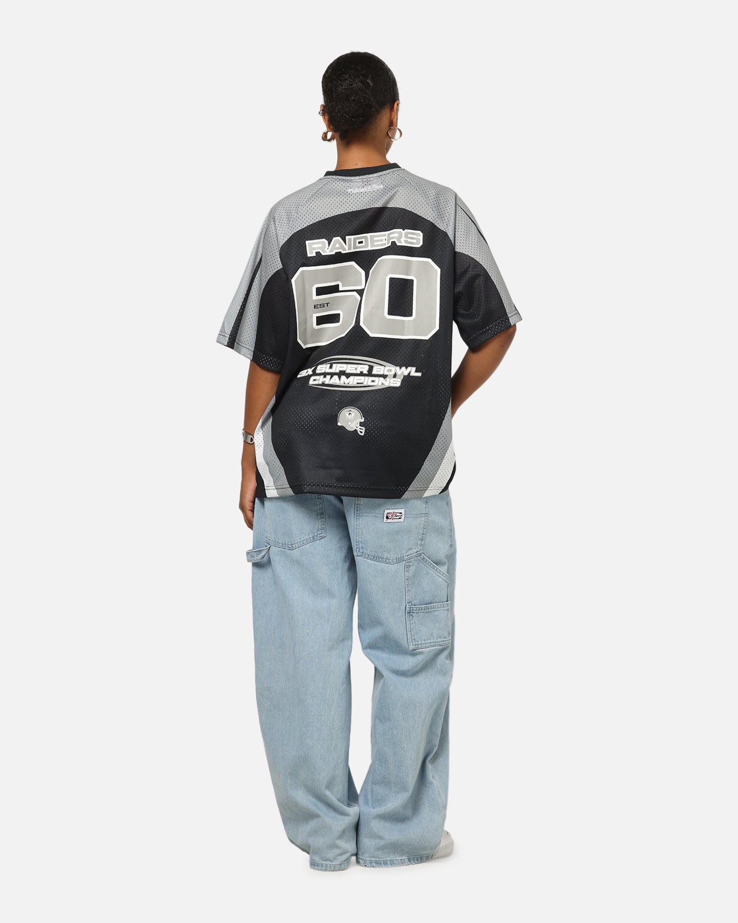 Mitchell & Ness Las Vegas Raiders Warehouse Rave Jersey Black/Grey/White