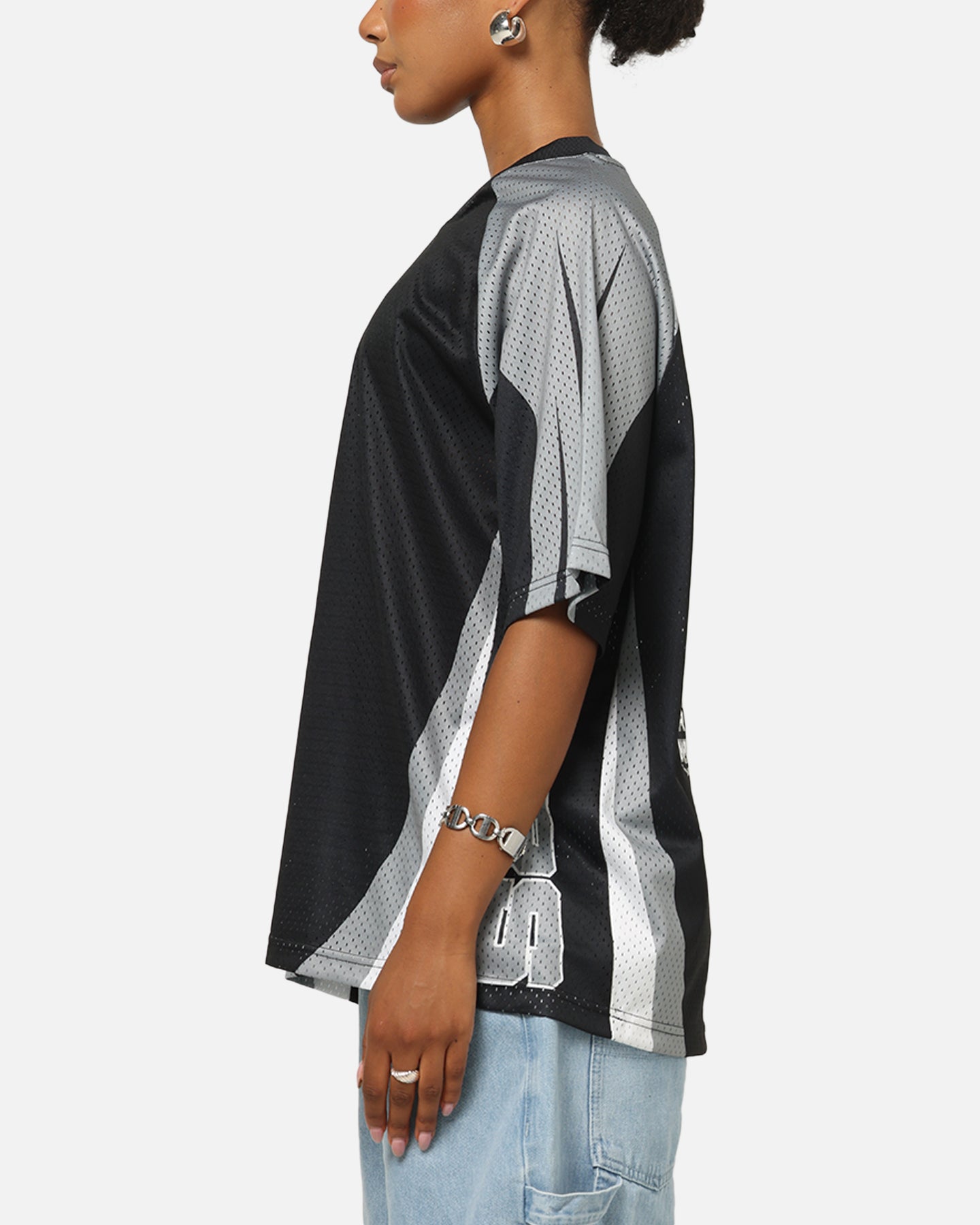 Mitchell & Ness Las Vegas Raiders Warehouse Rave Jersey Black/Grey/White