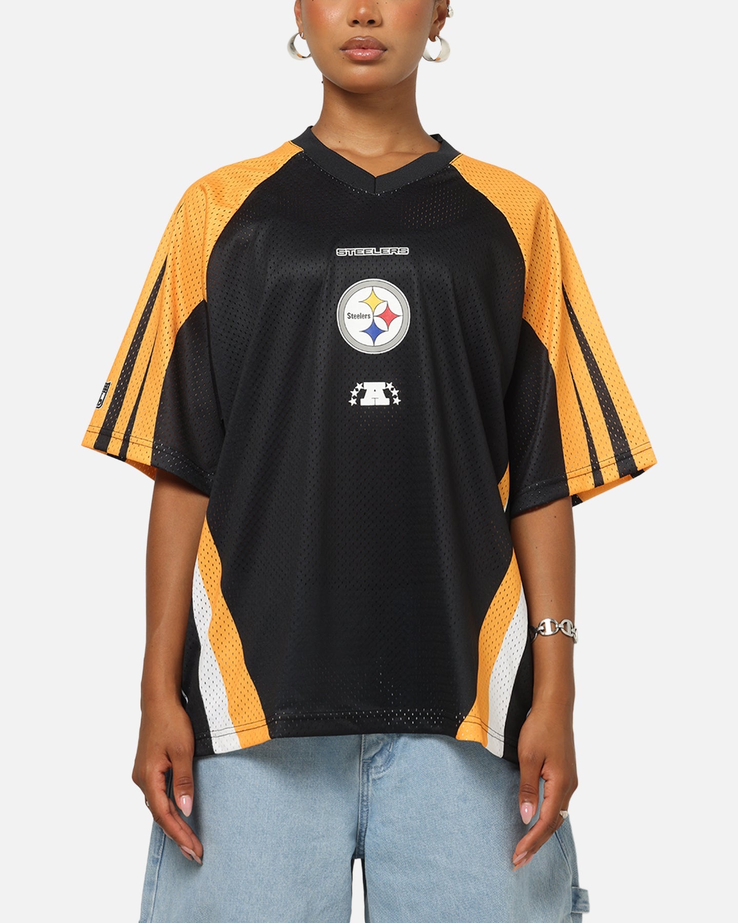 Mitchell & Ness Pittsburgh Steelers Warehouse Rave Jersey Black/Yellow