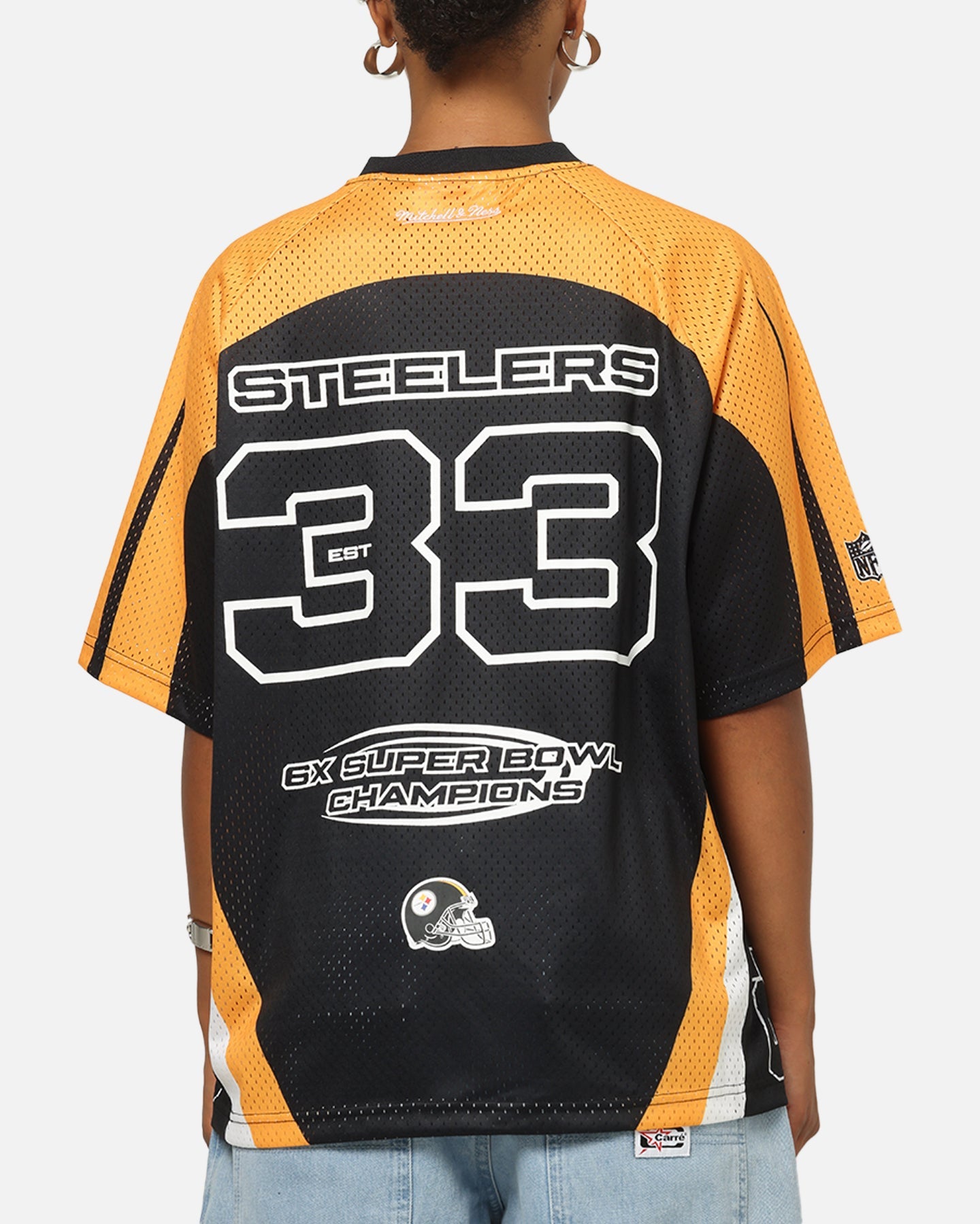Mitchell & Ness Pittsburgh Steelers Warehouse Rave Jersey Black/Yellow