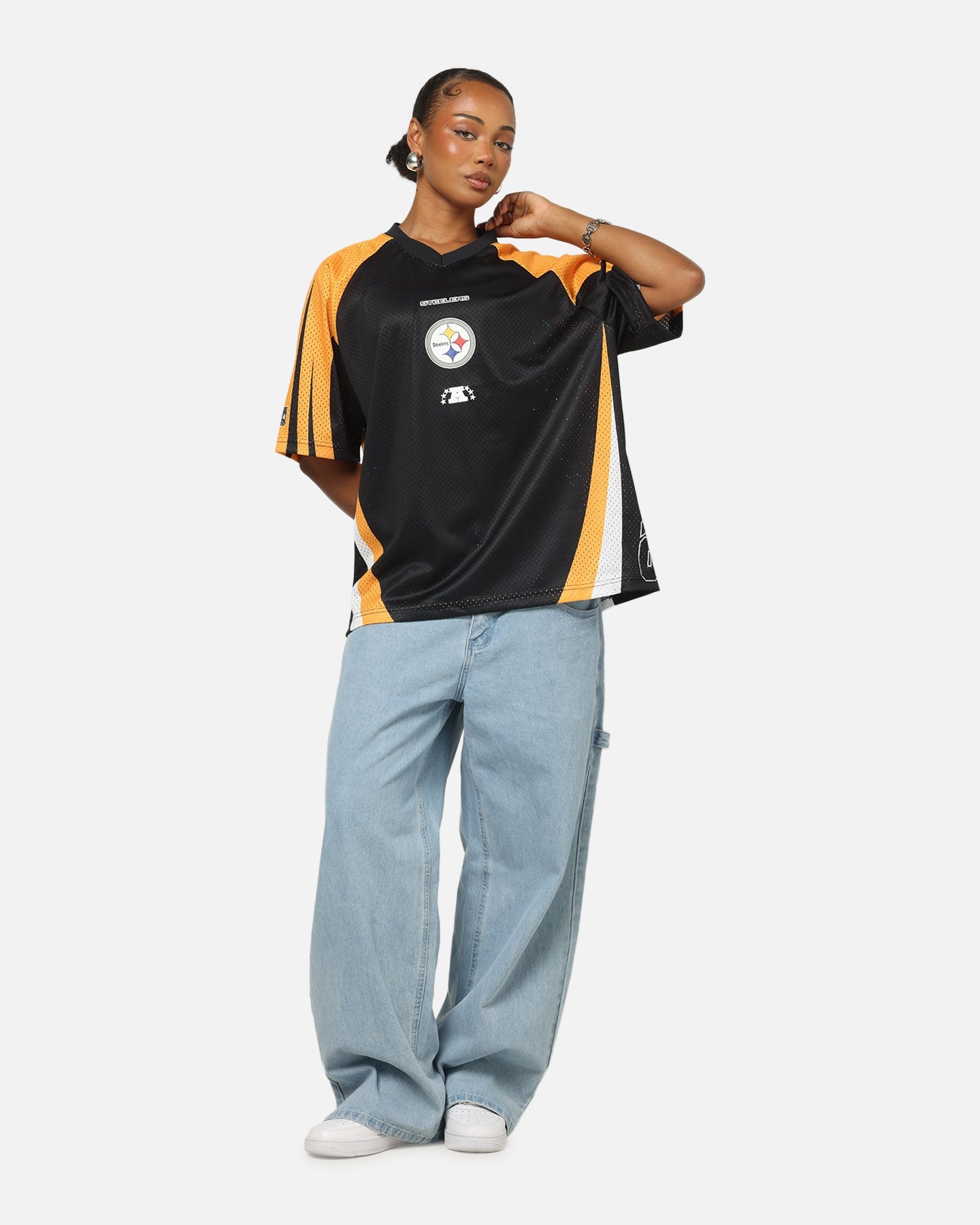 Mitchell & Ness Pittsburgh Steelers Warehouse Rave Jersey Black/Yellow